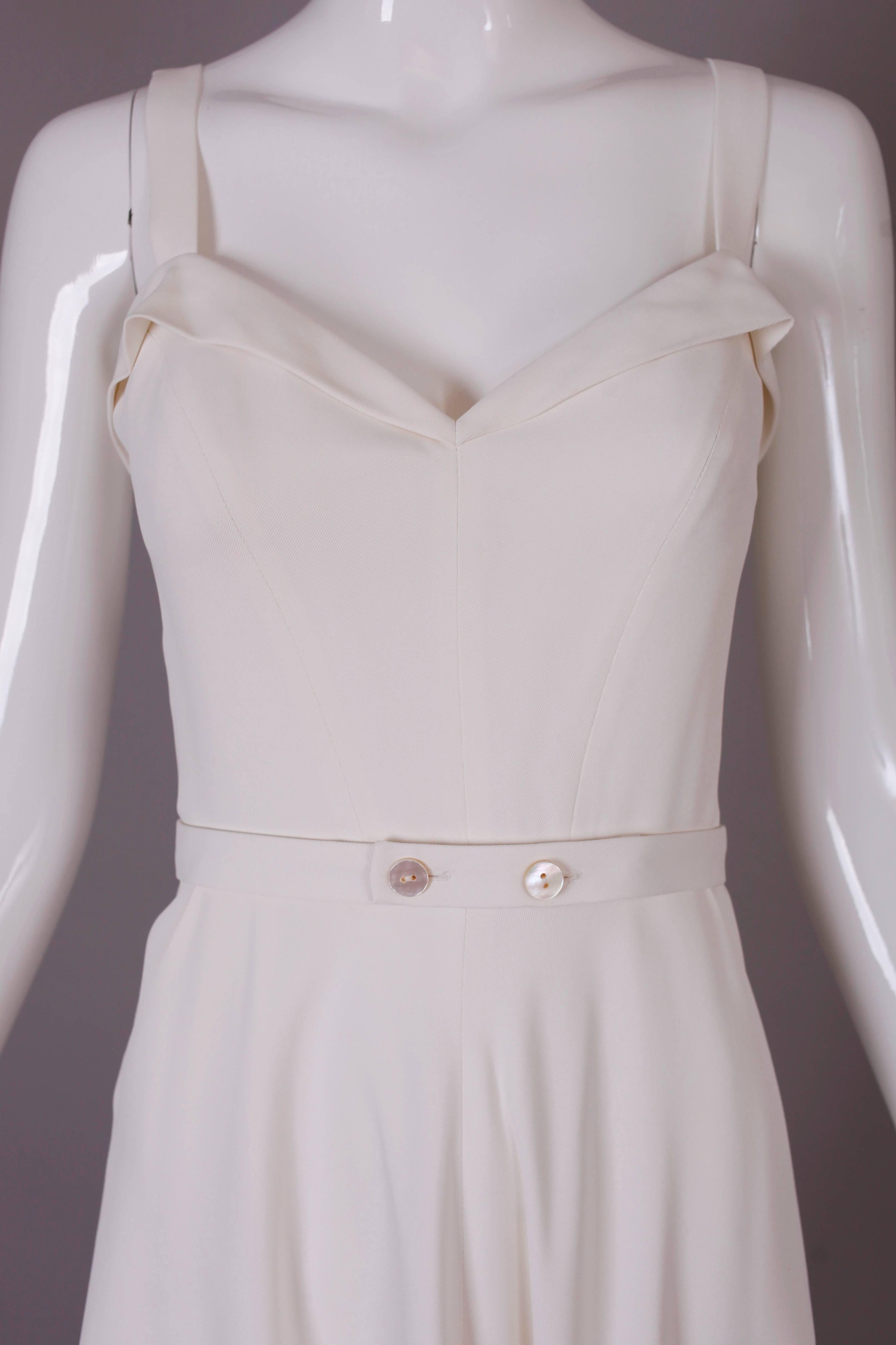 Women's Ralph Lauren Purple Label White Summer Dress
