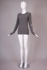 helmut lang cutout ribbed-knit 