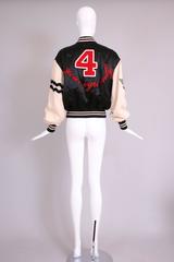 Vintage Moschino Cheap & Chic "4 Your Eyes Only" Varsity Bomber Jacket