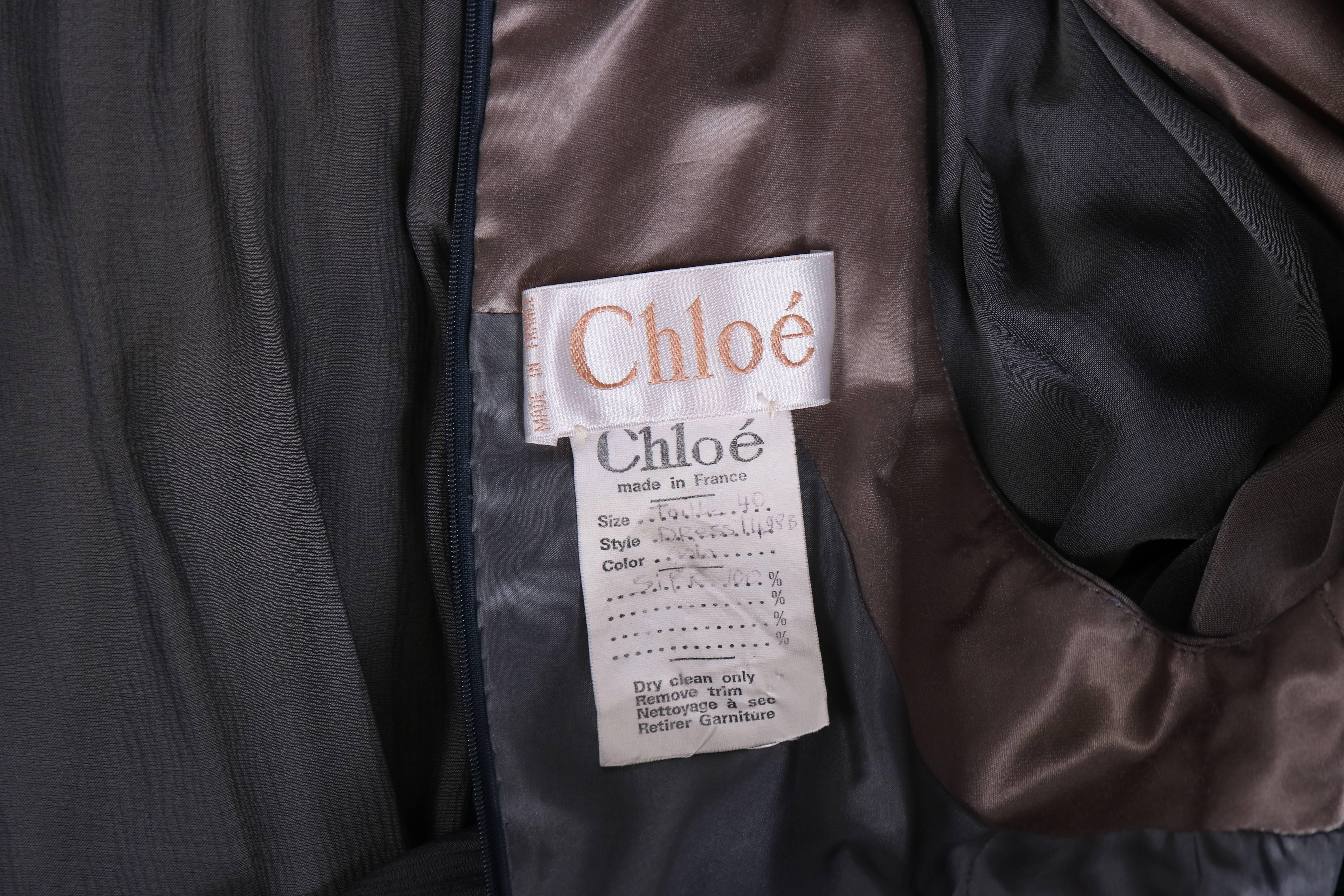 Women's Chloe by Stella McCartney Gray Evening Gown  For Sale