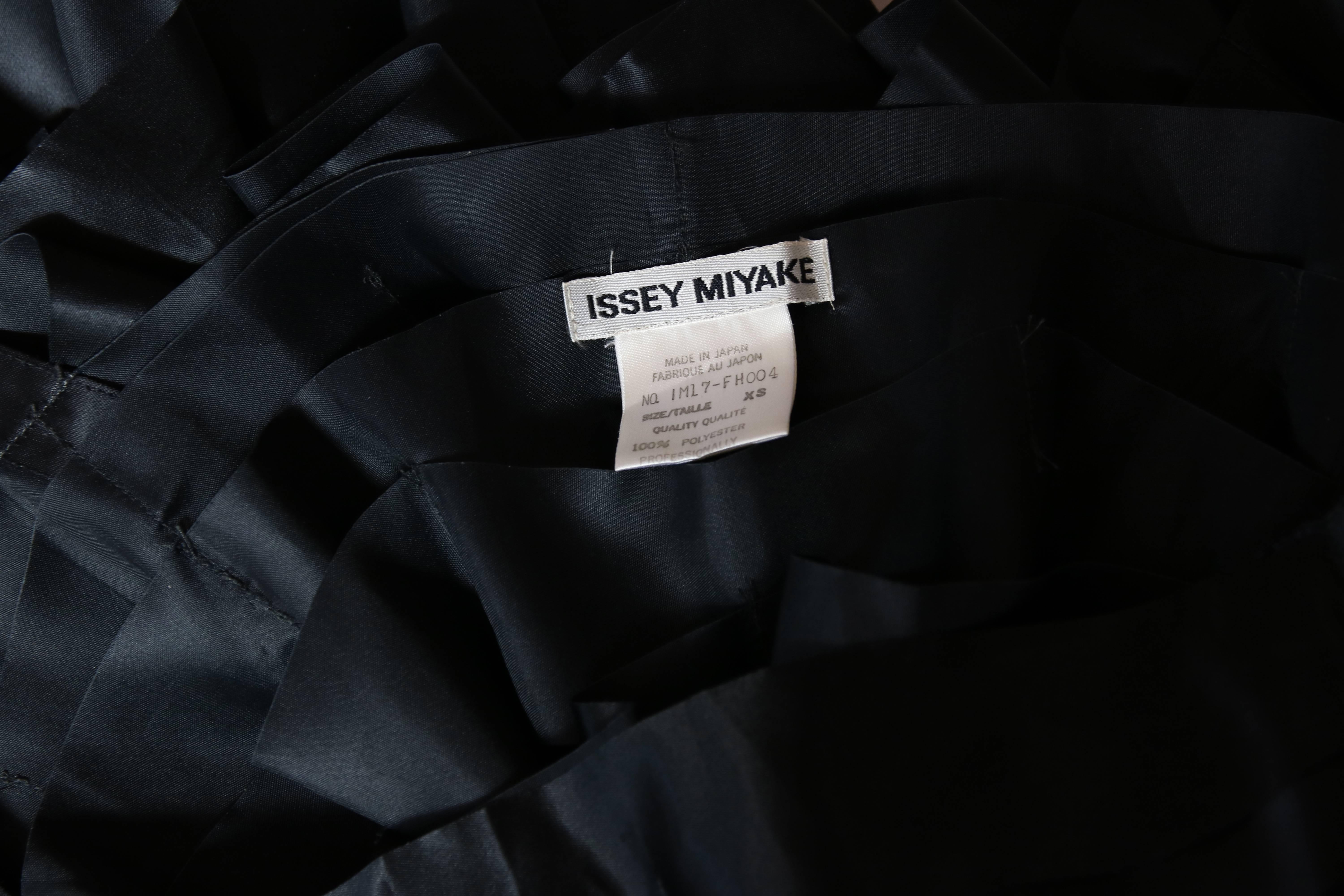Vintage Issey Miyake Black Bodycon Mini Ribbon Dress w/Shoulder Straps 2