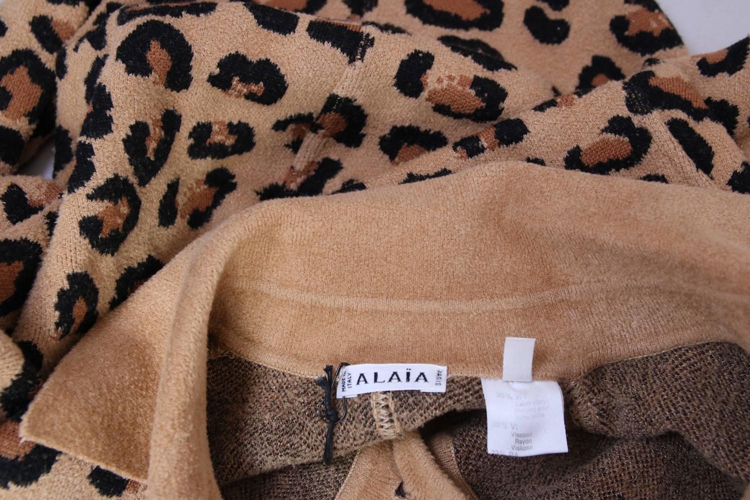 Iconic Vintage Alaia Leopard Print Bodysuit at 1stdibs