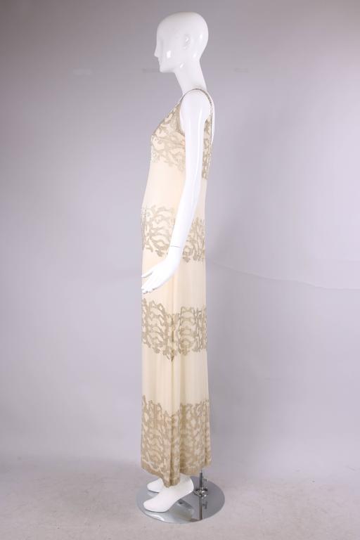 1960s Couturier Jacques H. Reval Studded Halter Dress