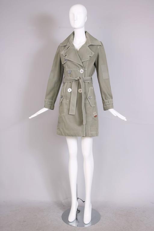 Vogue China Japan Galliano For Diors Green Coat christian by galliano green trench coat for sale Vogue China Japan Galliano For Diors Green Coat christian by galliano green trench coat for sale