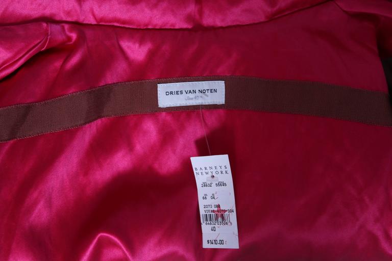 Dries Van Noten Hot Pink Silk Puffer Jacket at 1stDibs | dries van ...