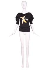 Chloe Cotton T-Shirt W/Single Banana Graphic