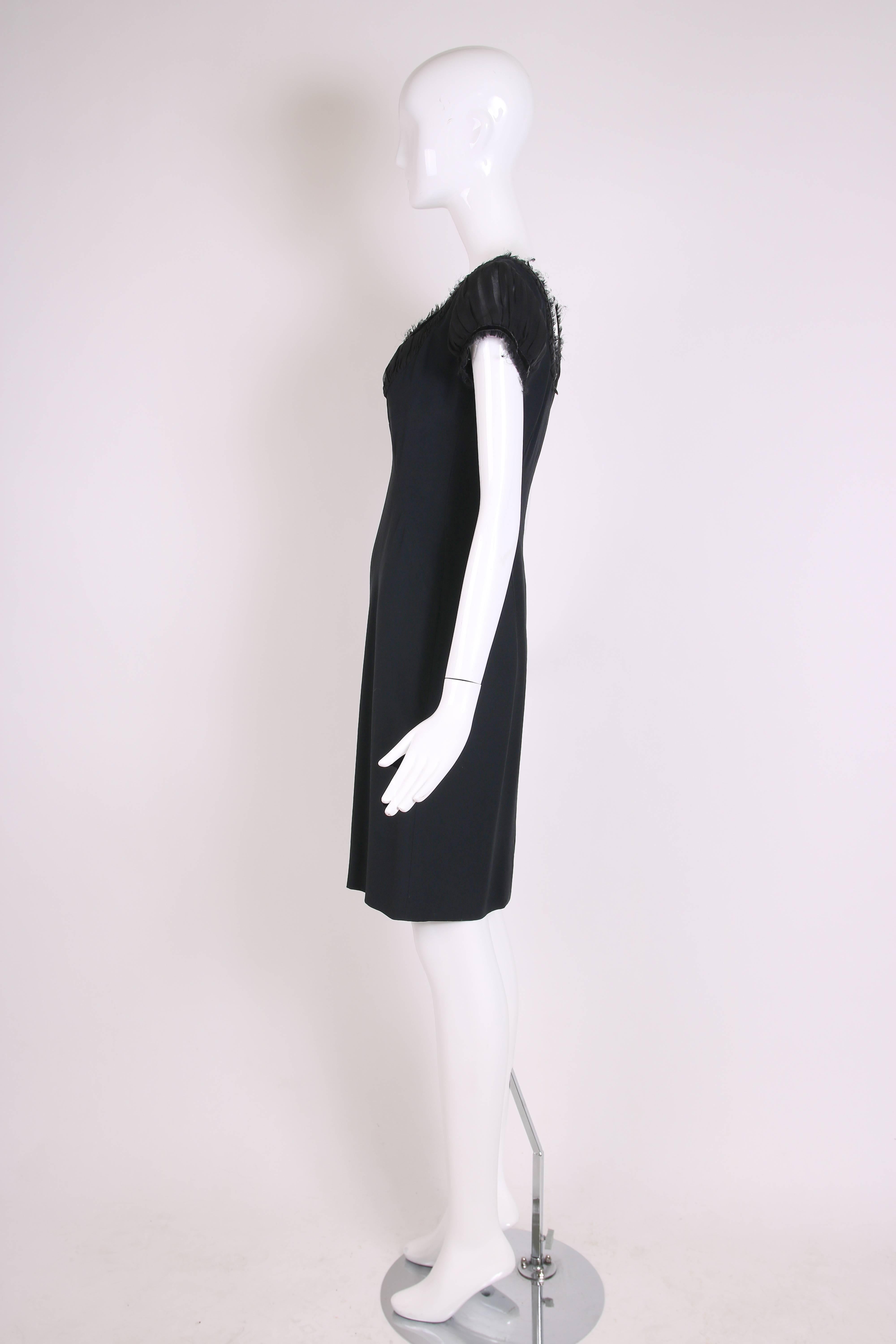 2010 Alexander McQueen Black Cocktail Dress  In Excellent Condition For Sale In Studio City, CA
