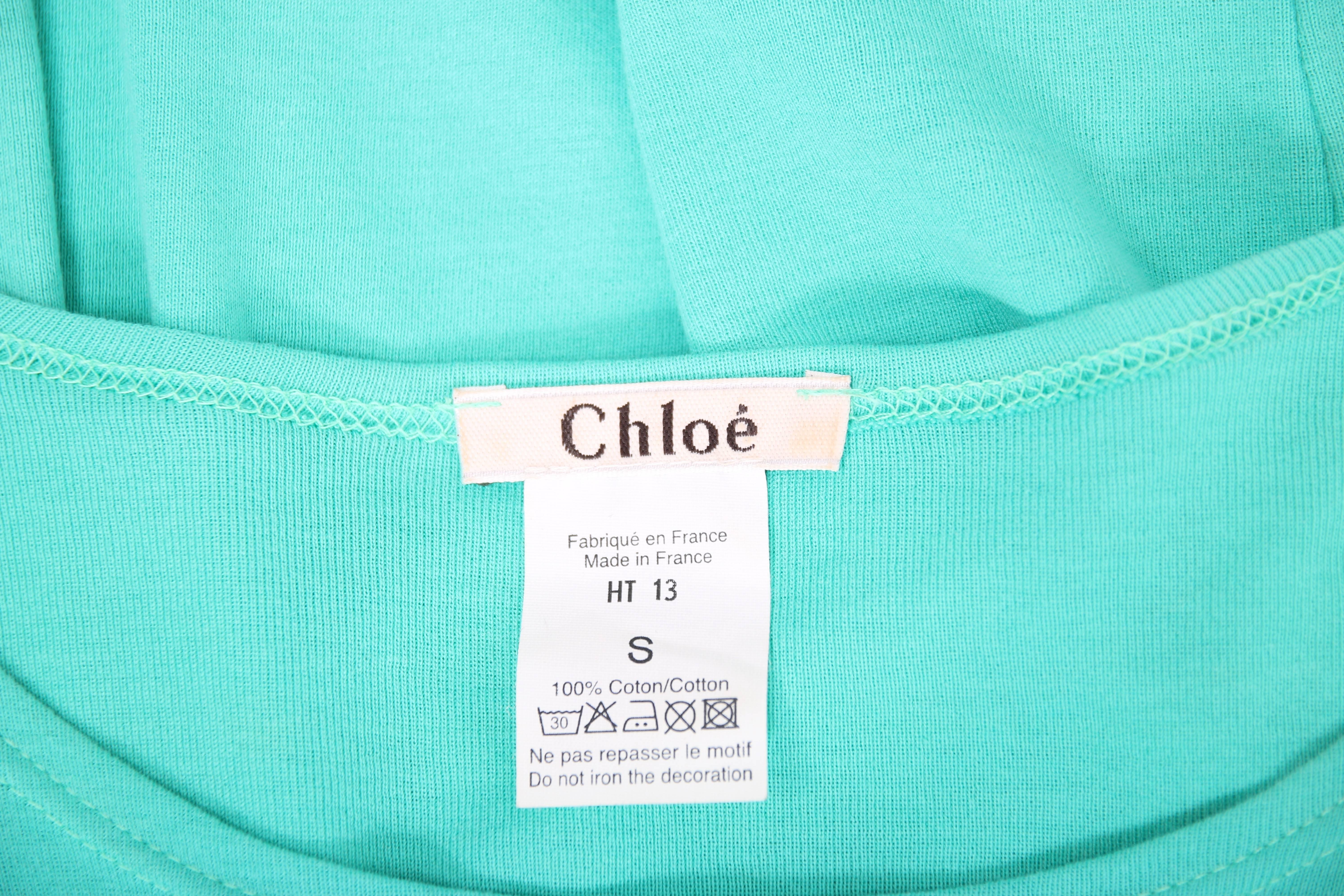 Women's Chloe by Stella McCartney Cotton Long Sleeved T-Shirt w/Strawberry Graphic