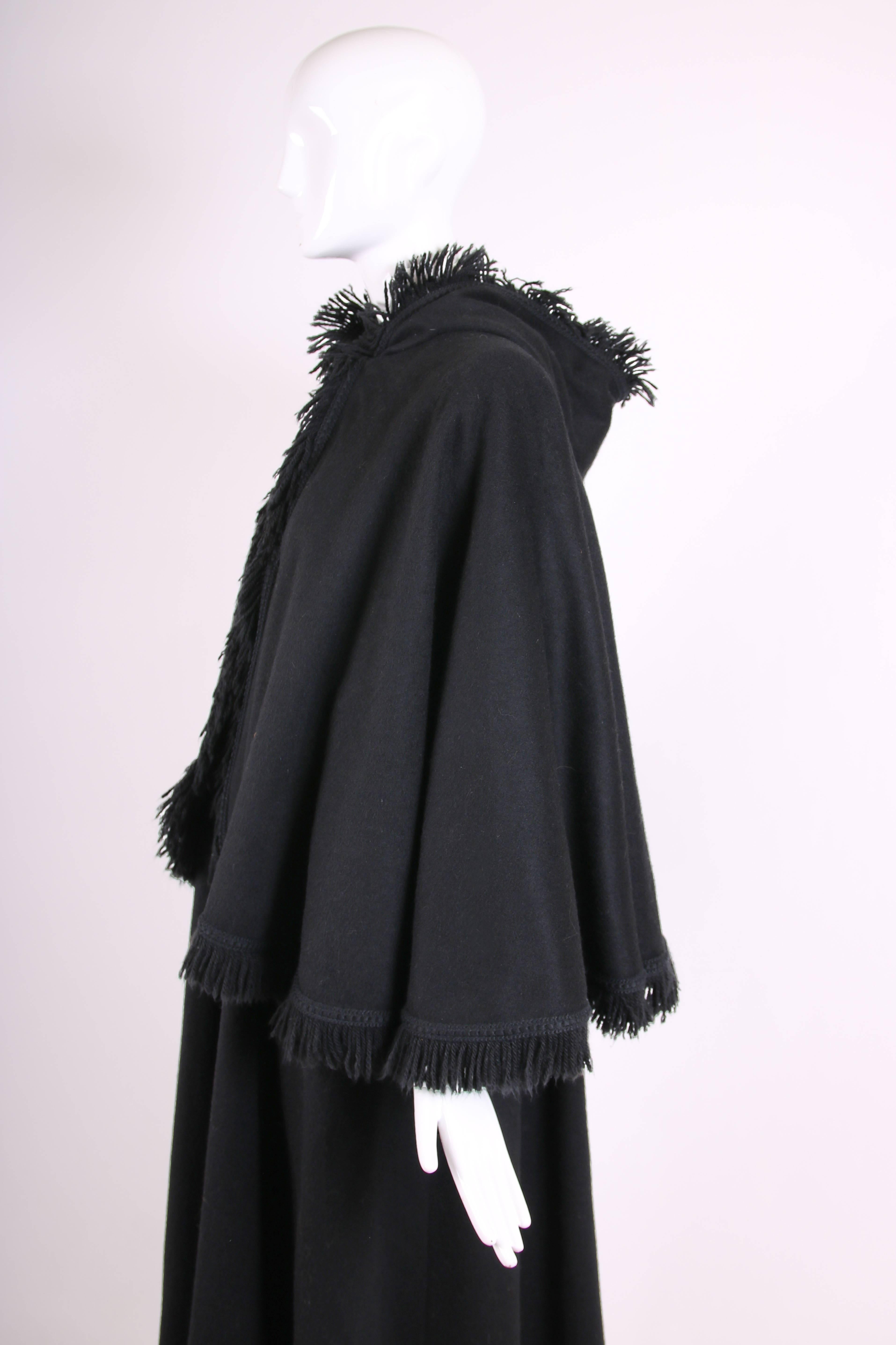 saint laurent cape coat