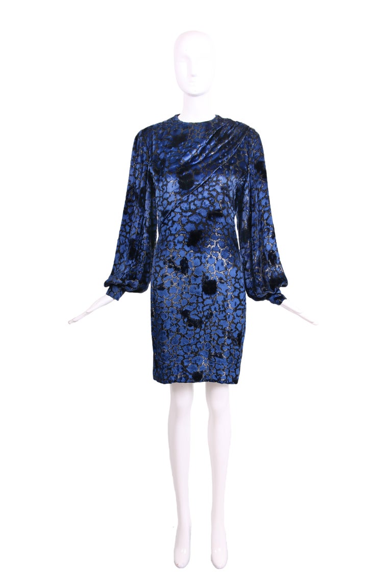 ANDRE LAUG vintage evening ball gown, 1970s Silk formal dress main image 1