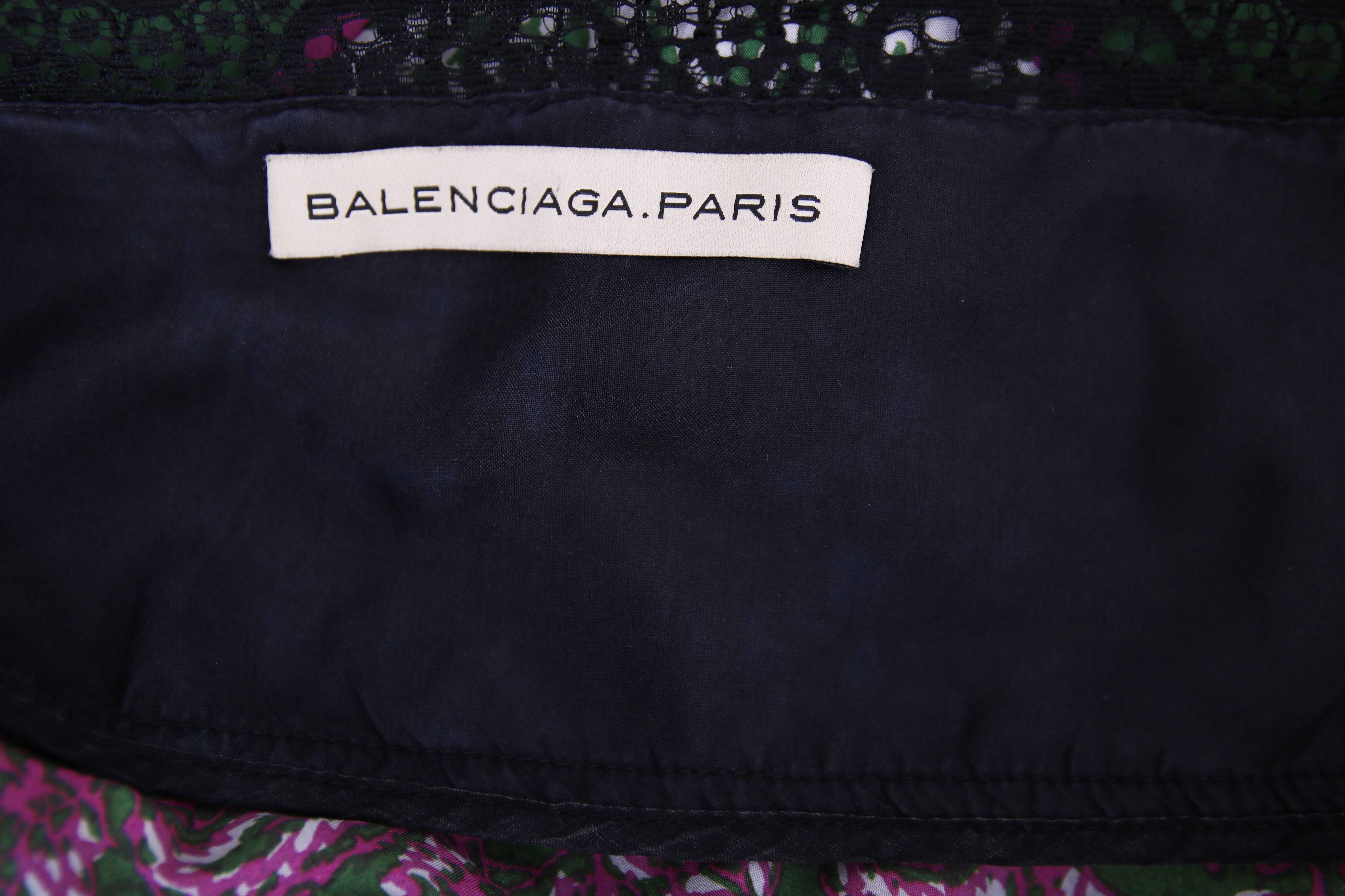Balenciaga by Nicolas Ghesquiere Silk Paisley Print and Lace Halter Top, 2005   1