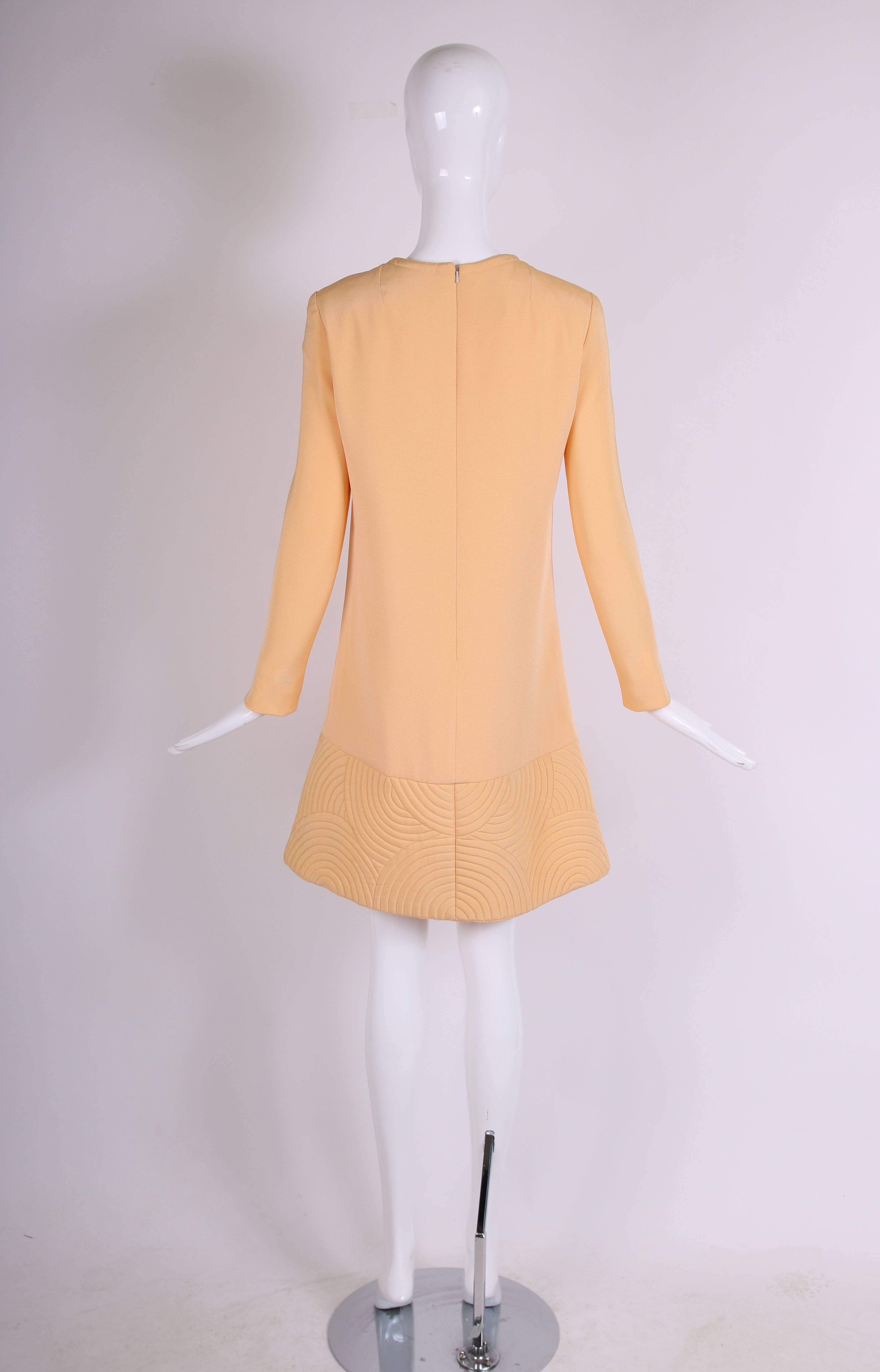 Pierre Cardin Mod Space Age Mini Dress with Geometric Design, 1970s  In Excellent Condition For Sale In Studio City, CA