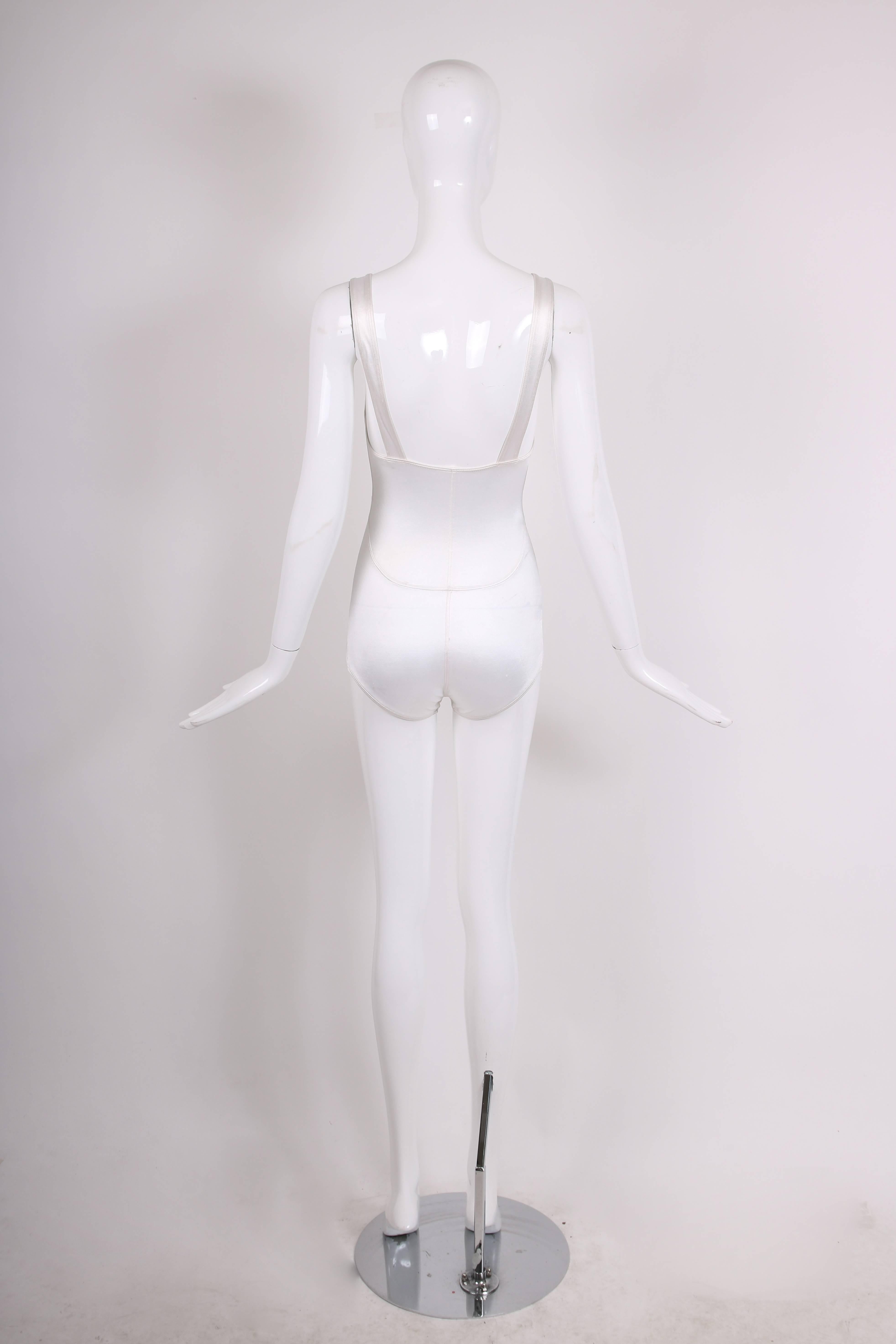 white satin body suit