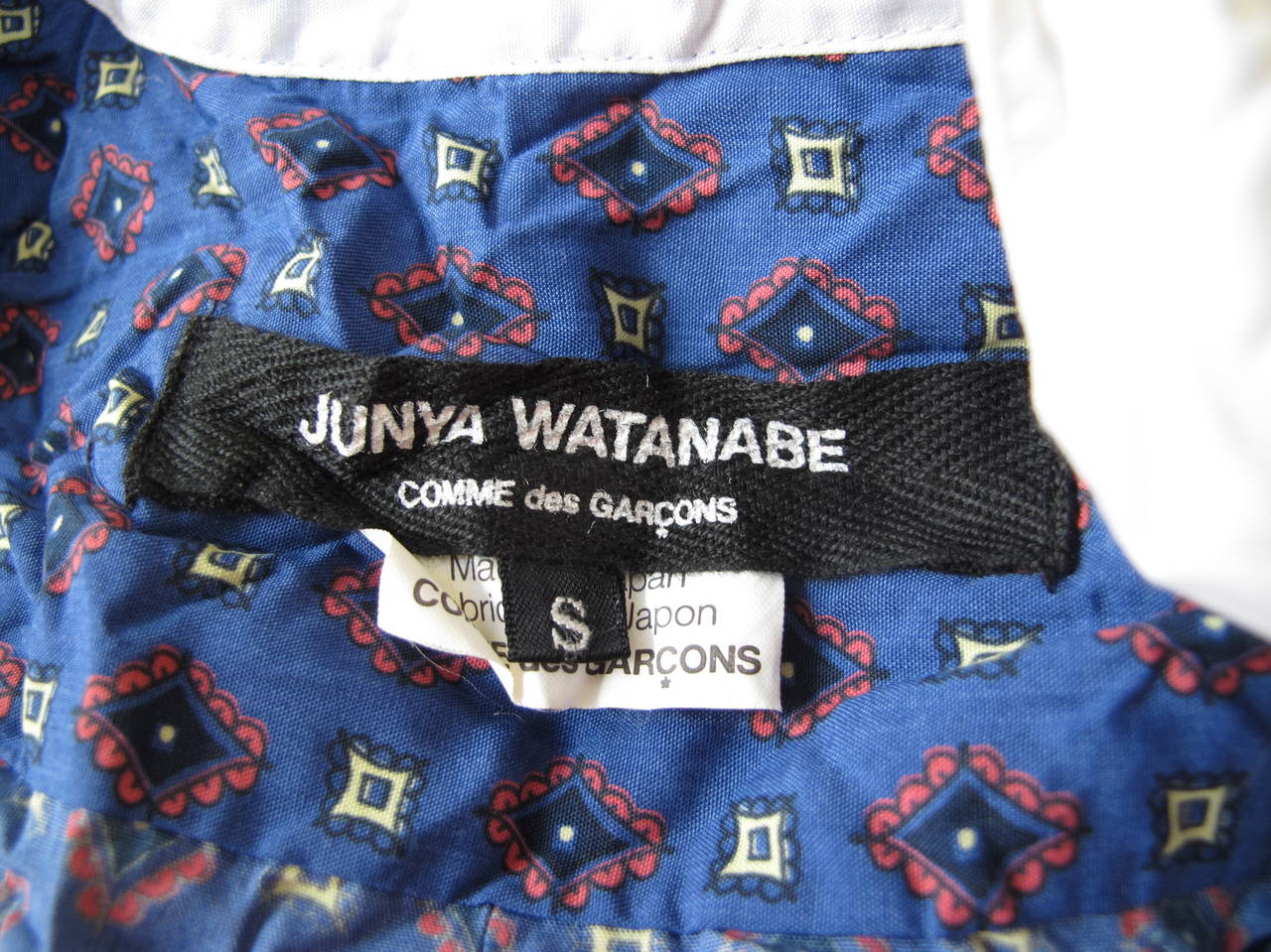 Junya Watanabe for Comme Des Garçons Crinkled Tuxedo Shirt Dress For ...