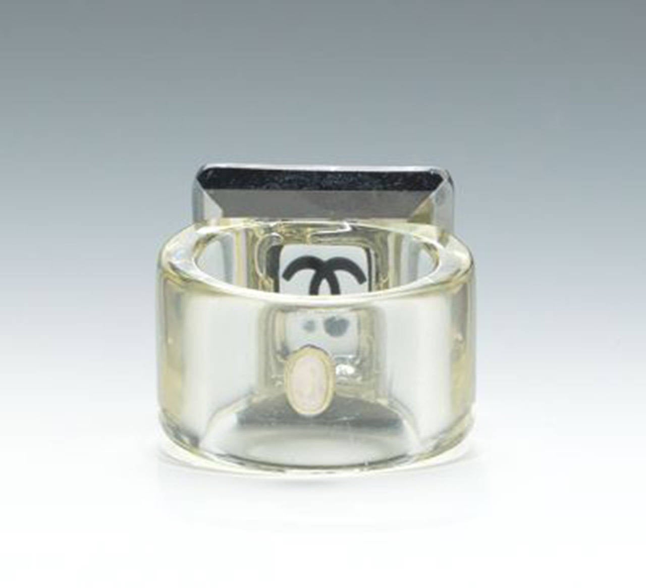chanel acrylic ring