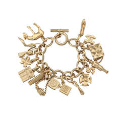 2002 Chanel Charm Bracelet With 16 Iconic Charms