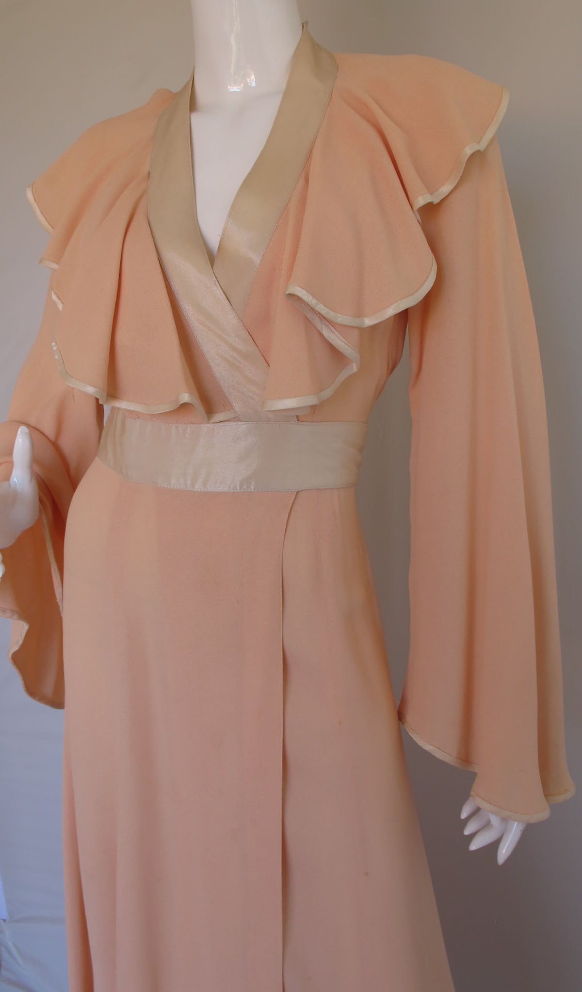 1970s Ossie Wrap Dress - Red