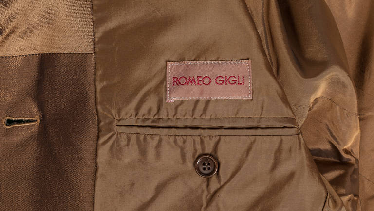 Iconic Romeo Gigli Hooded Bronze Jacket circa 1989 1
