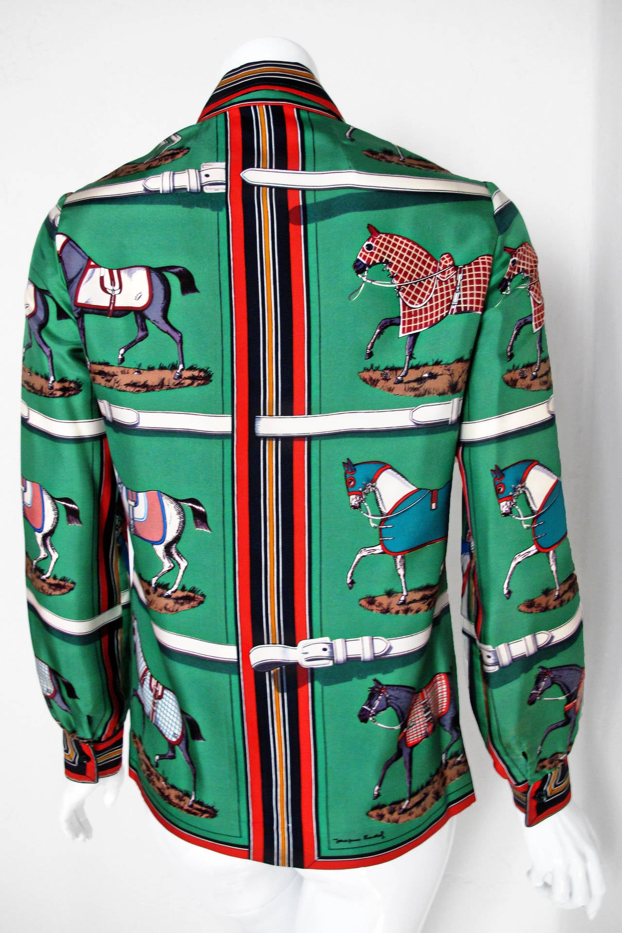 1970's Hermes Silk Blouse 