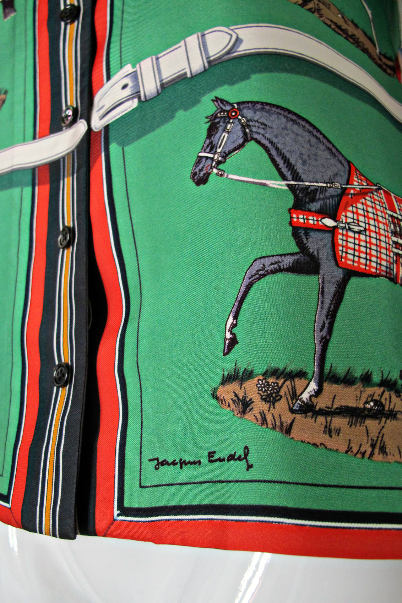 1970's Hermes Silk Blouse 