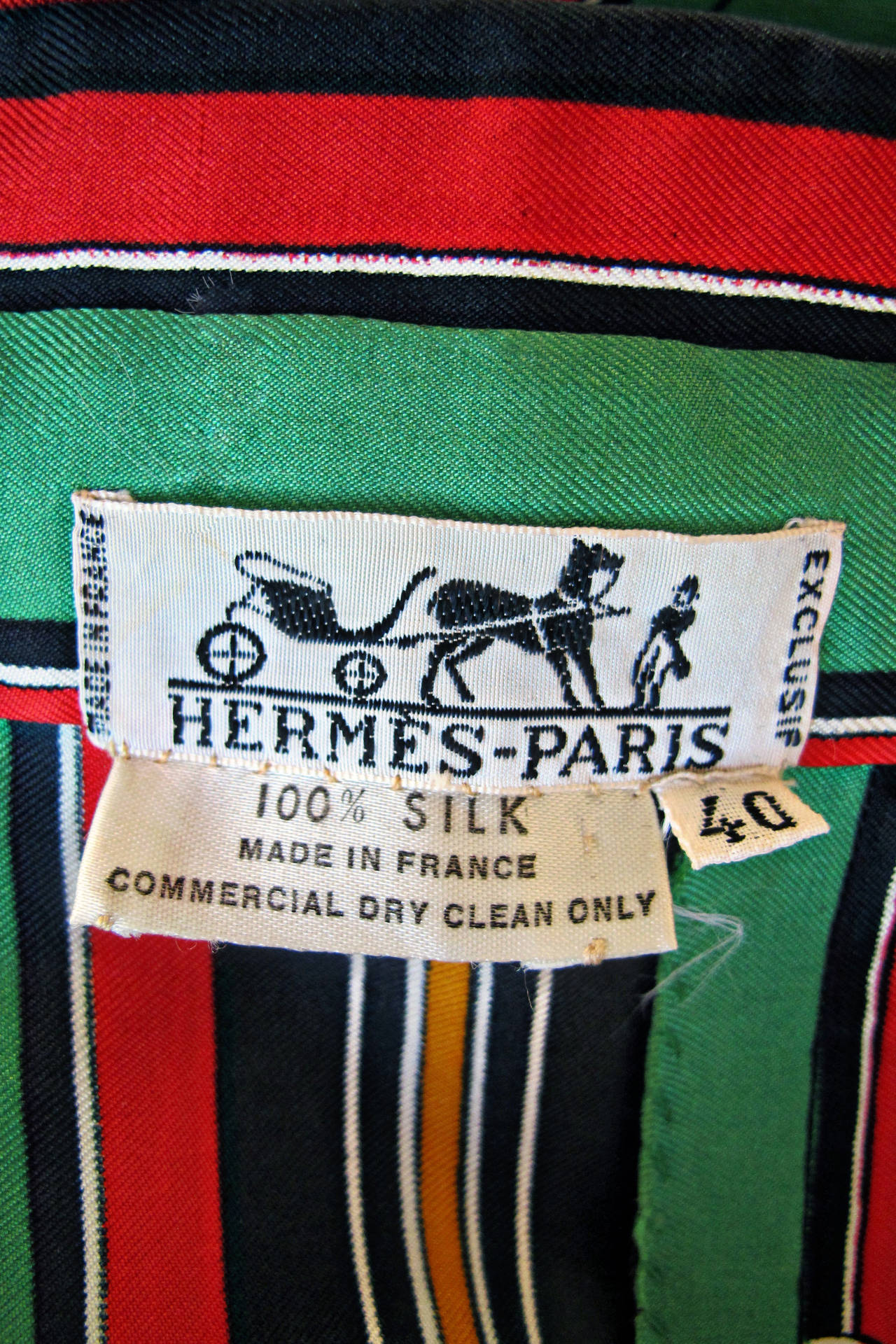 1970's Hermes Silk Blouse 