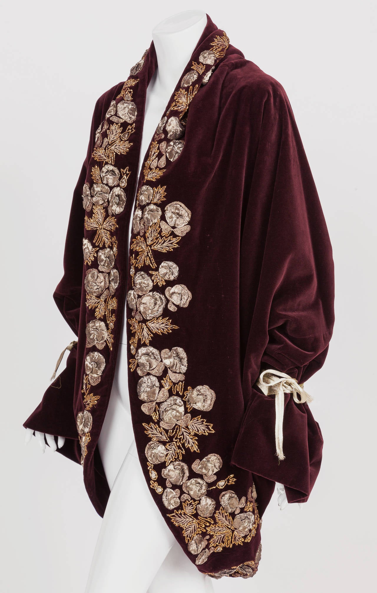 Iconic Romeo Gigli Velvet Cocoon Coat From Famed Orientalist Collection ...