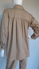 Iconic Yves Saint Laurent YSL "Saharienne" Tunic Safari Ensemble ca.1972