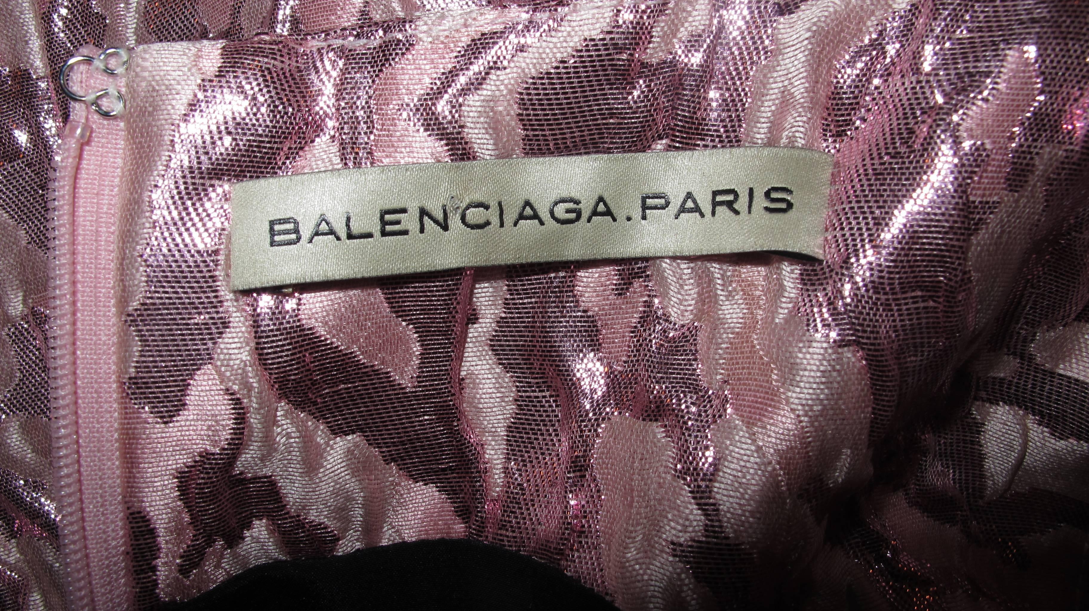 balenciaga dress pink