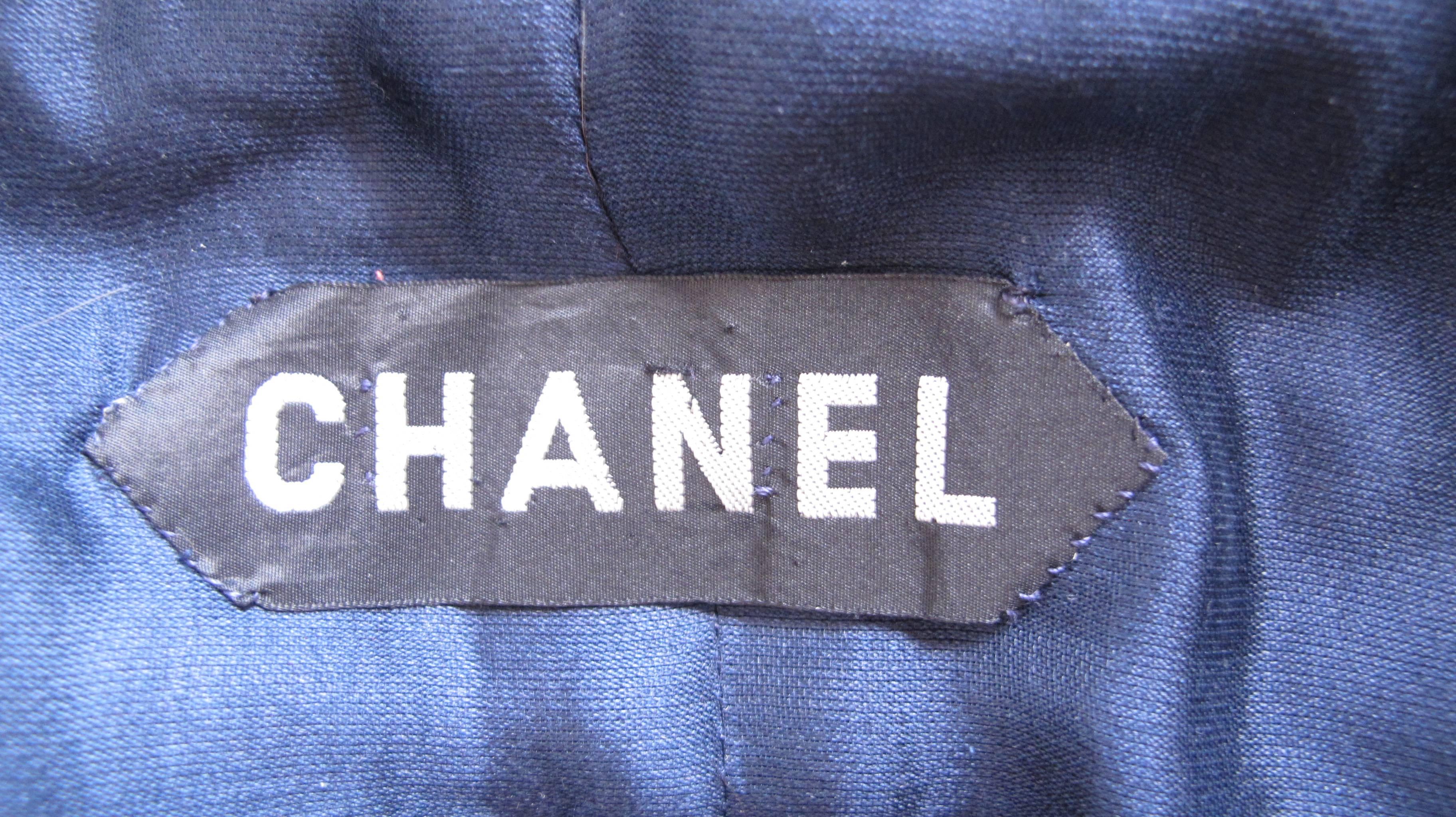 Chanel Haute Couture Deep Purple Silk 