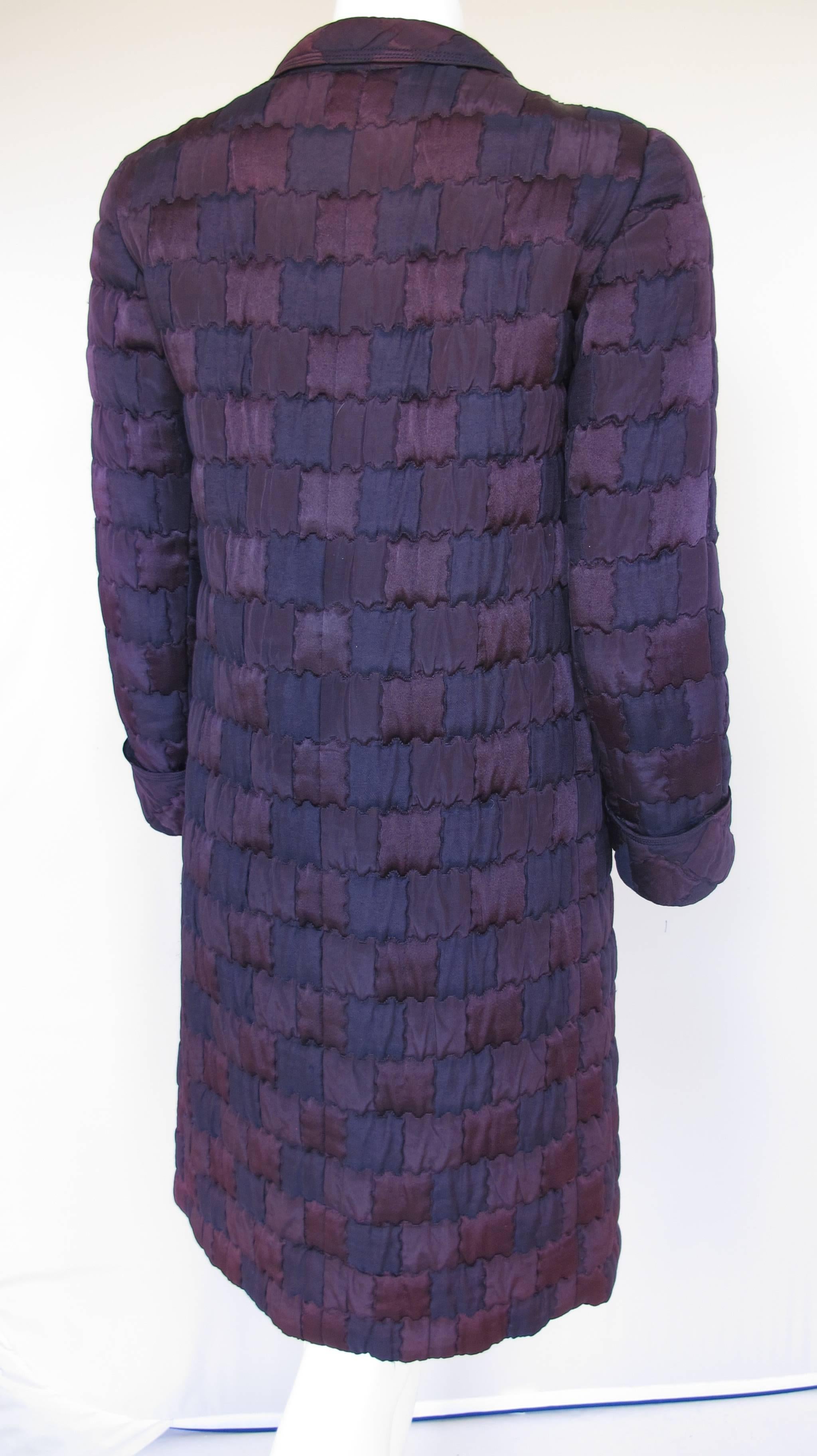 Women's Chanel Haute Couture Deep Purple Silk 