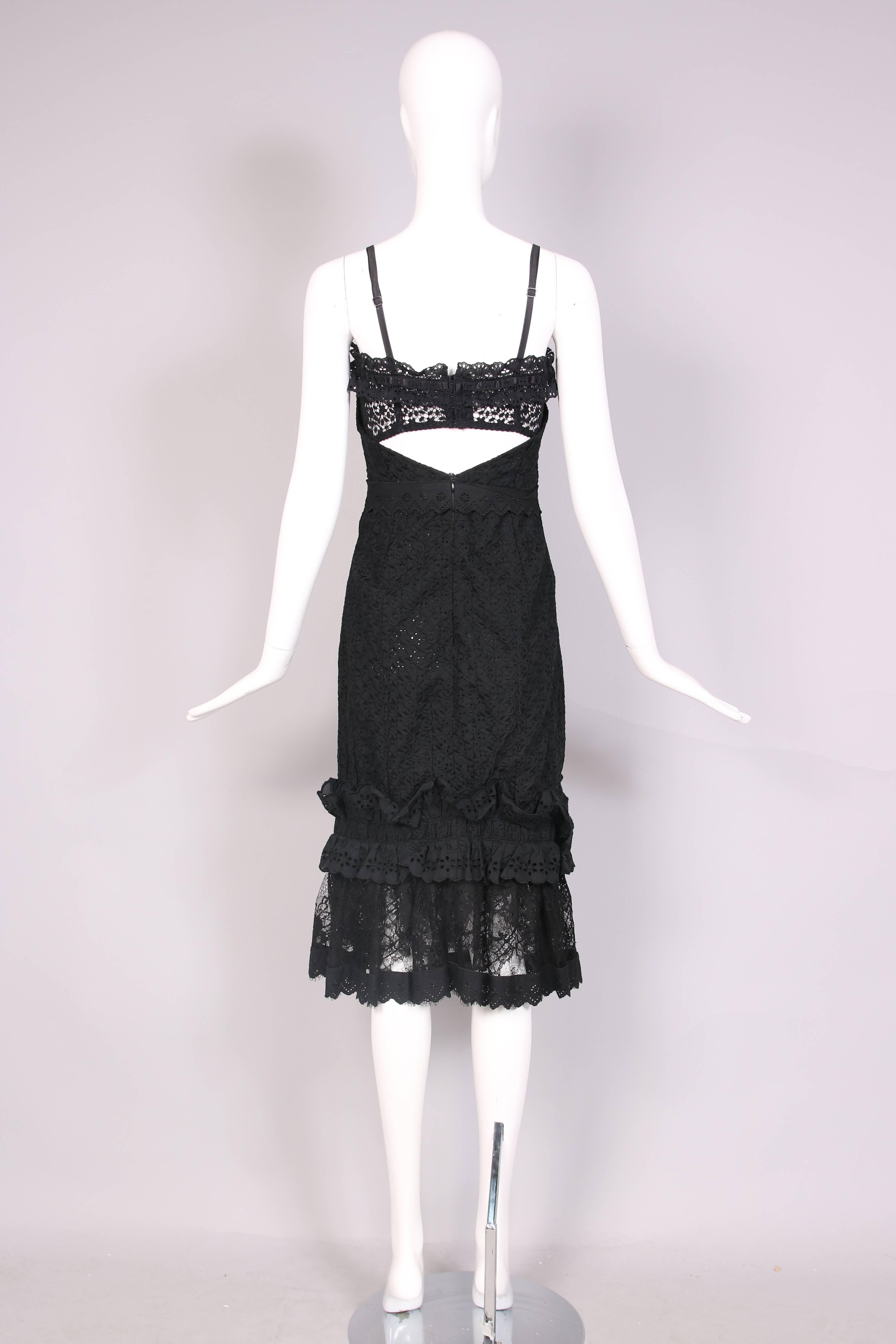 dolce and gabbana black bustier dress