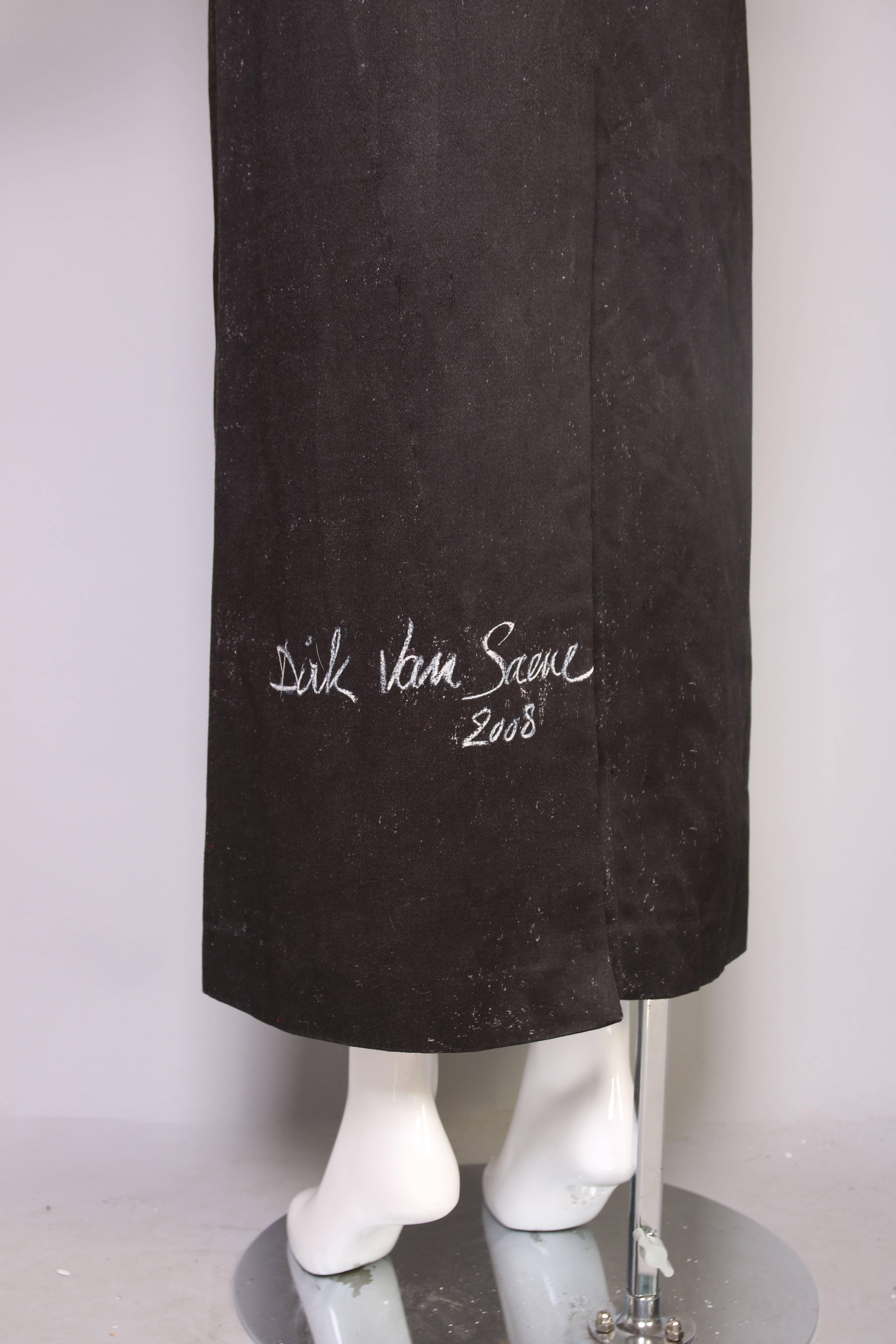 2008 Dirk Van Saene of Antwerp Six Maxi Skirt Featuring A Woman's Legs 1