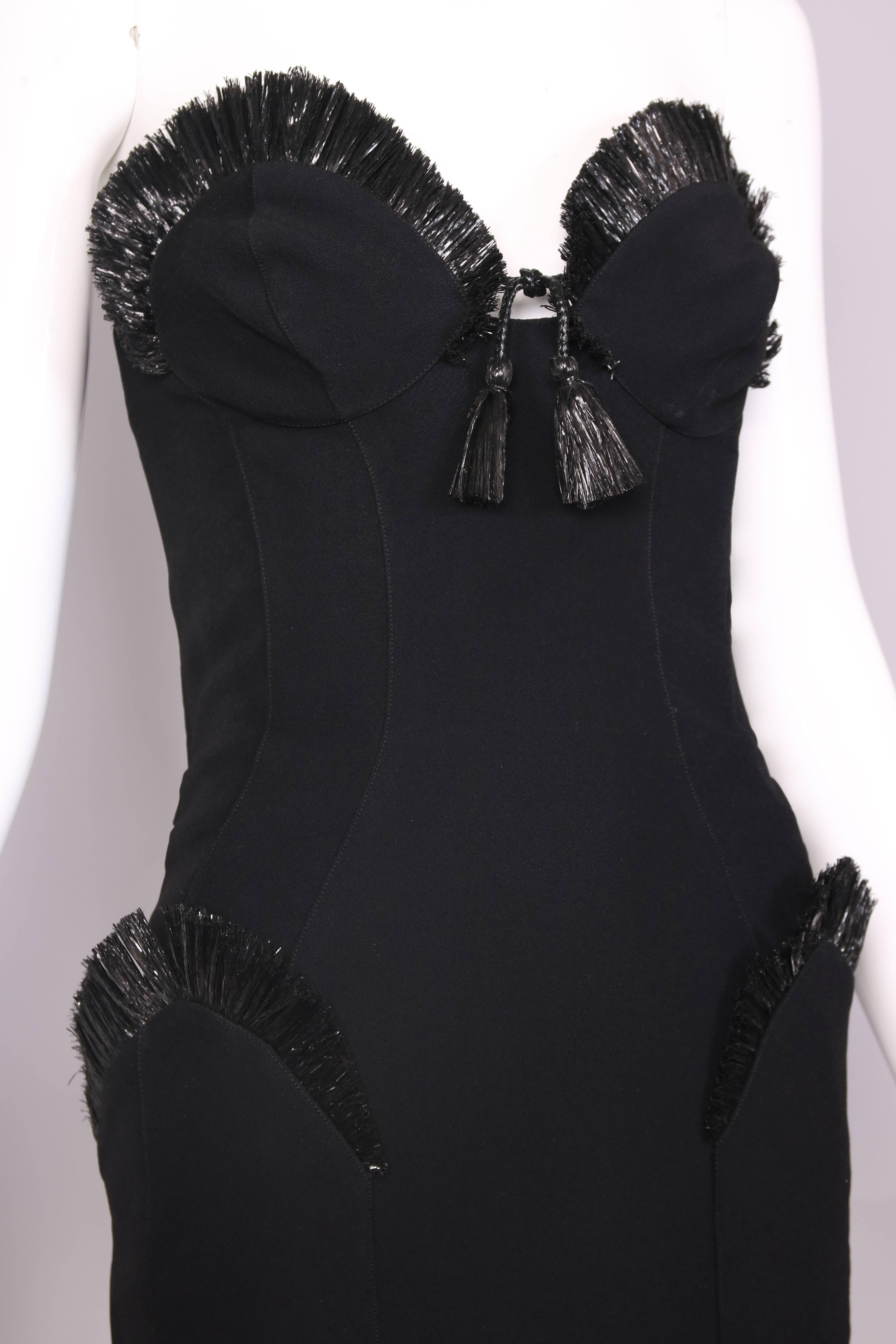structured black dress
