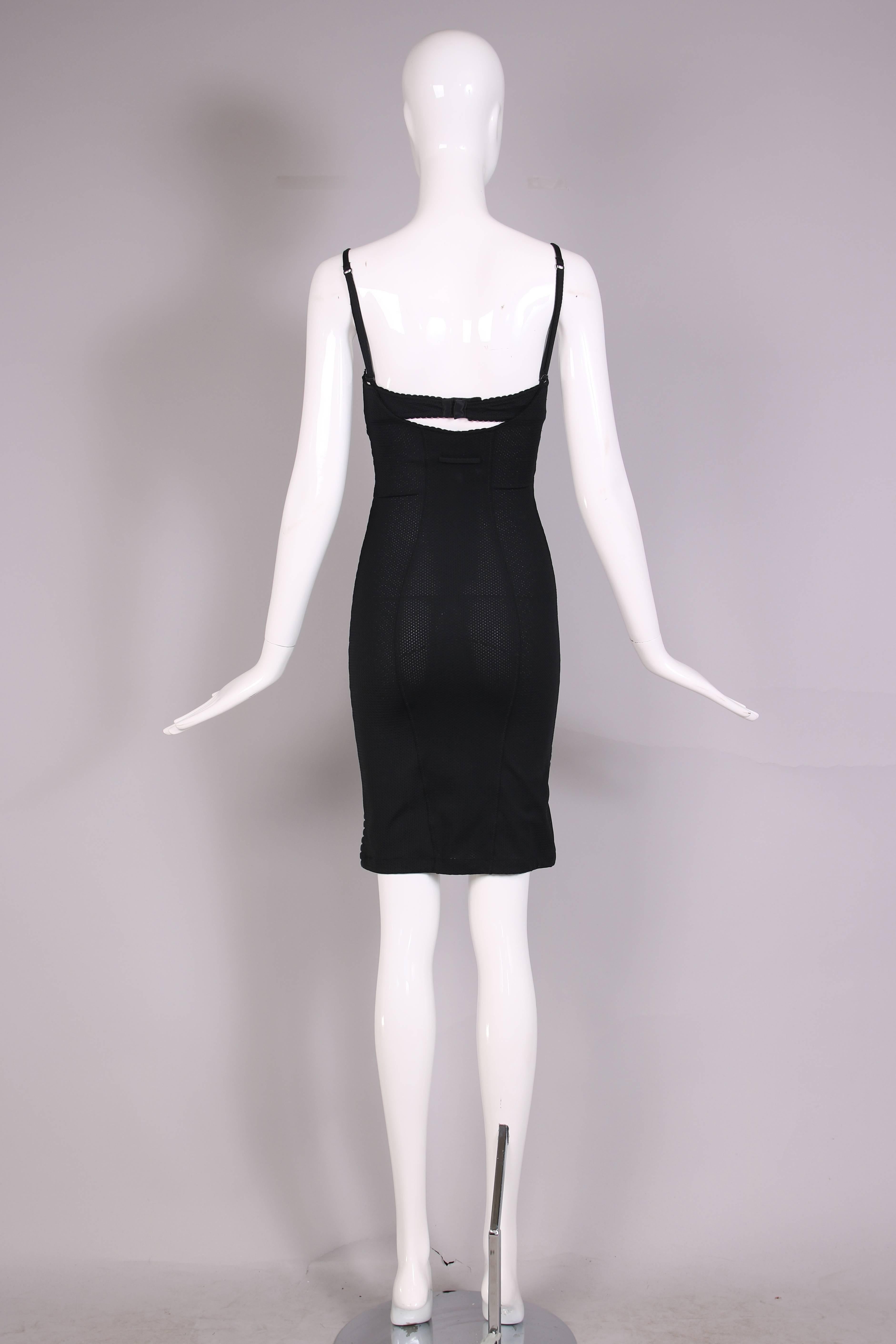 Vintage Jean-Paul Gaultier Black Bustier Bodycon Dress at 1stDibs ...
