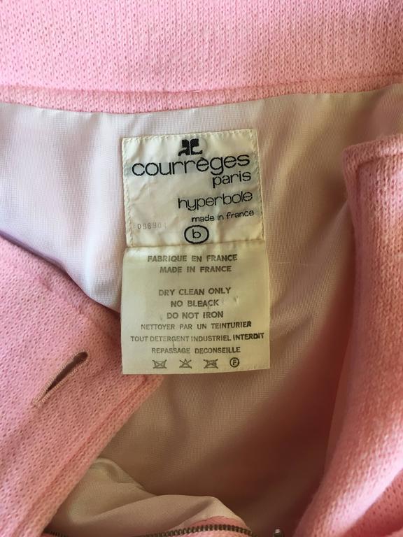 1973 Courreges Baby Pink Wool Pinafore Dress No. 098904 at 1stDibs ...