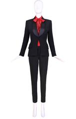 Vintage Yves Saint Laurent YSL Black Smoking Jacket