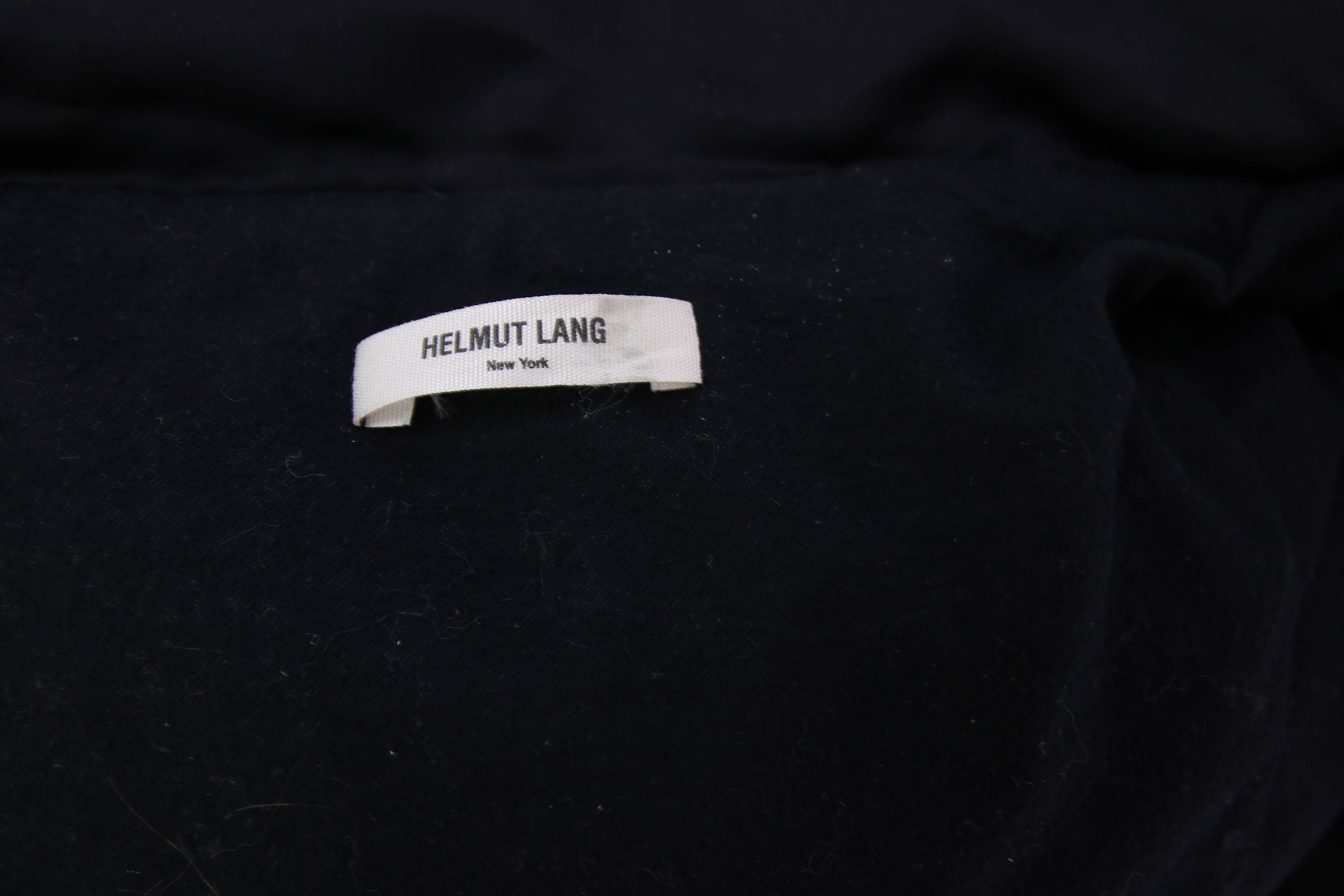 Women's Helmut Lang Black Satin Puffer Jacket