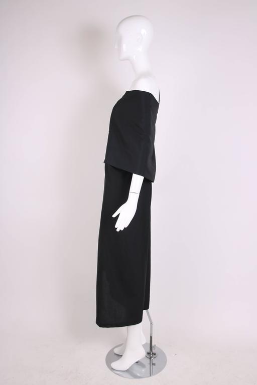 Yohji Yamamoto Black Deconstructed Jumpsuit w/Button Detail at 1stDibs