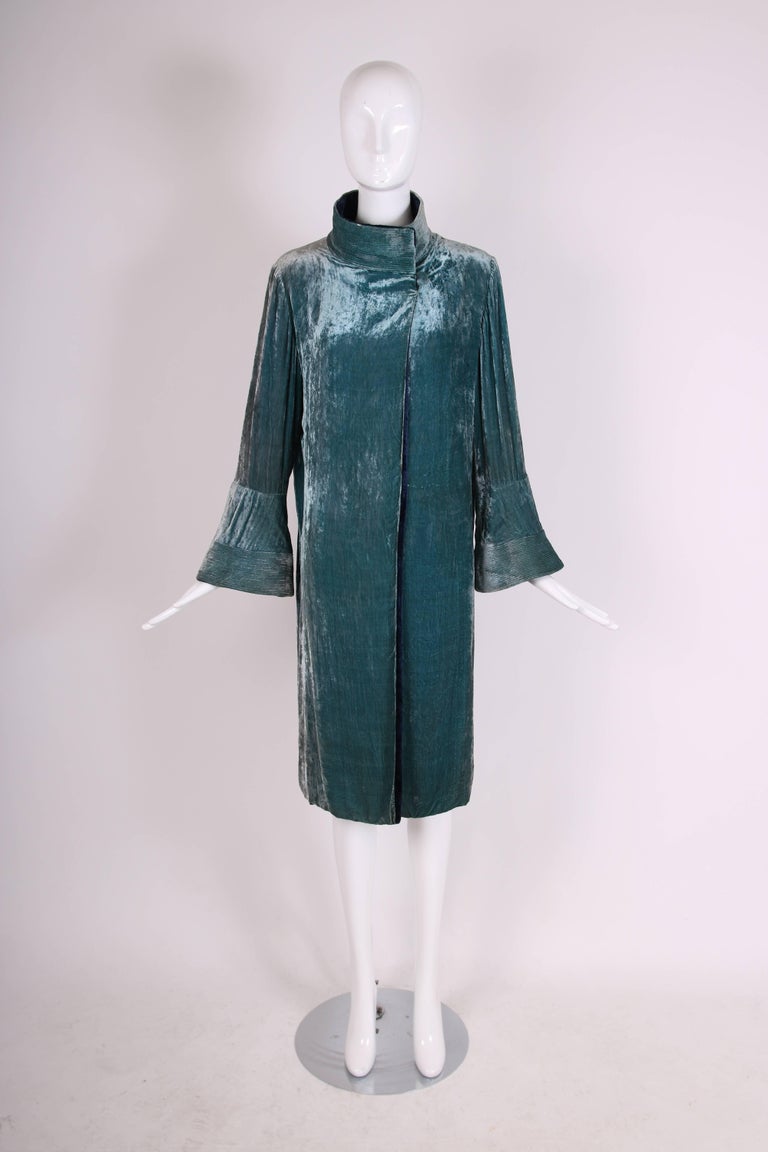 Attributed to Jeanne Lanvin Reversible Velvet Coat Ca. 1925 at 1stDibs