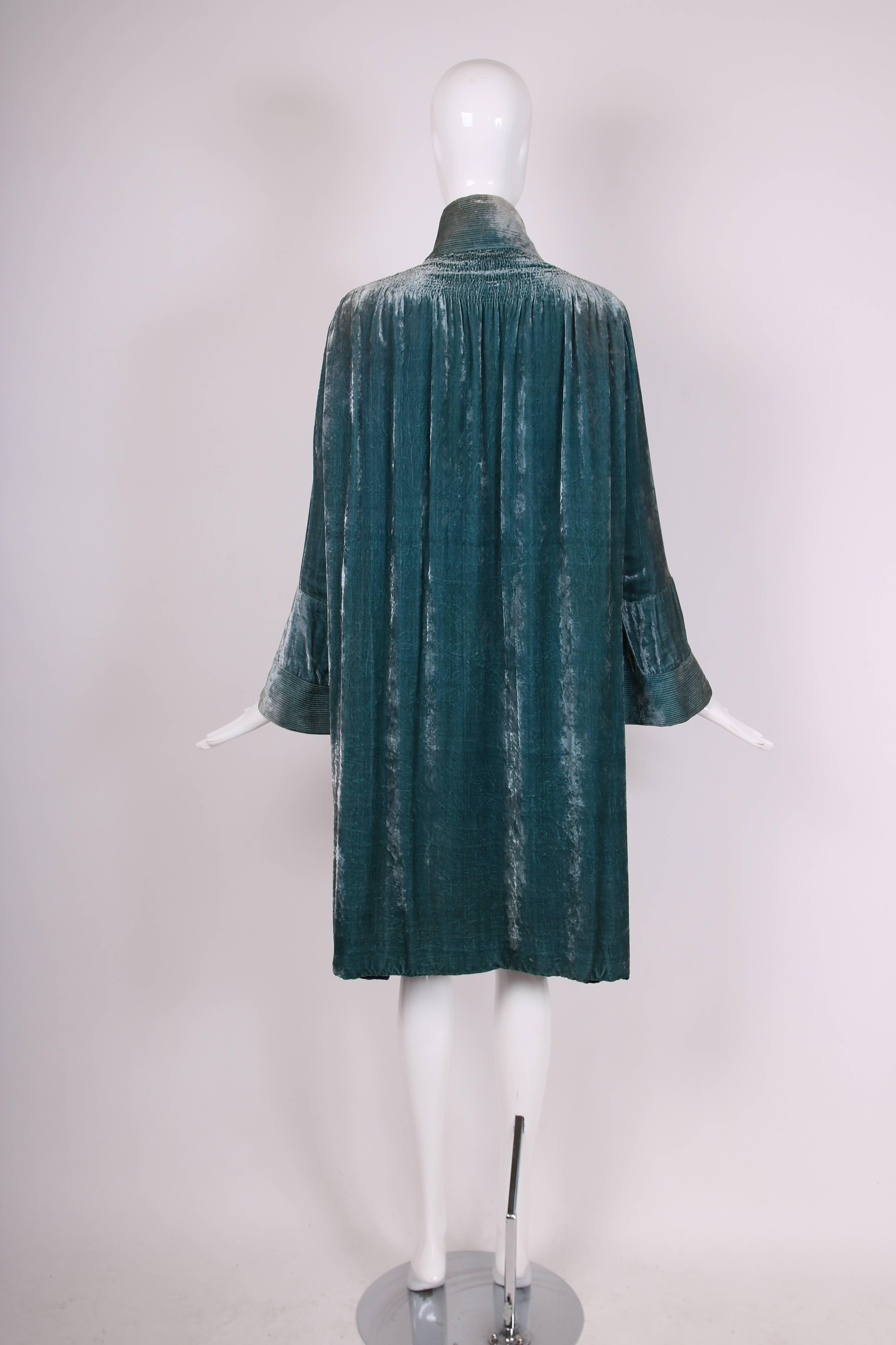 Attributed to Jeanne Lanvin Reversible Velvet Coat Ca. 1925 3