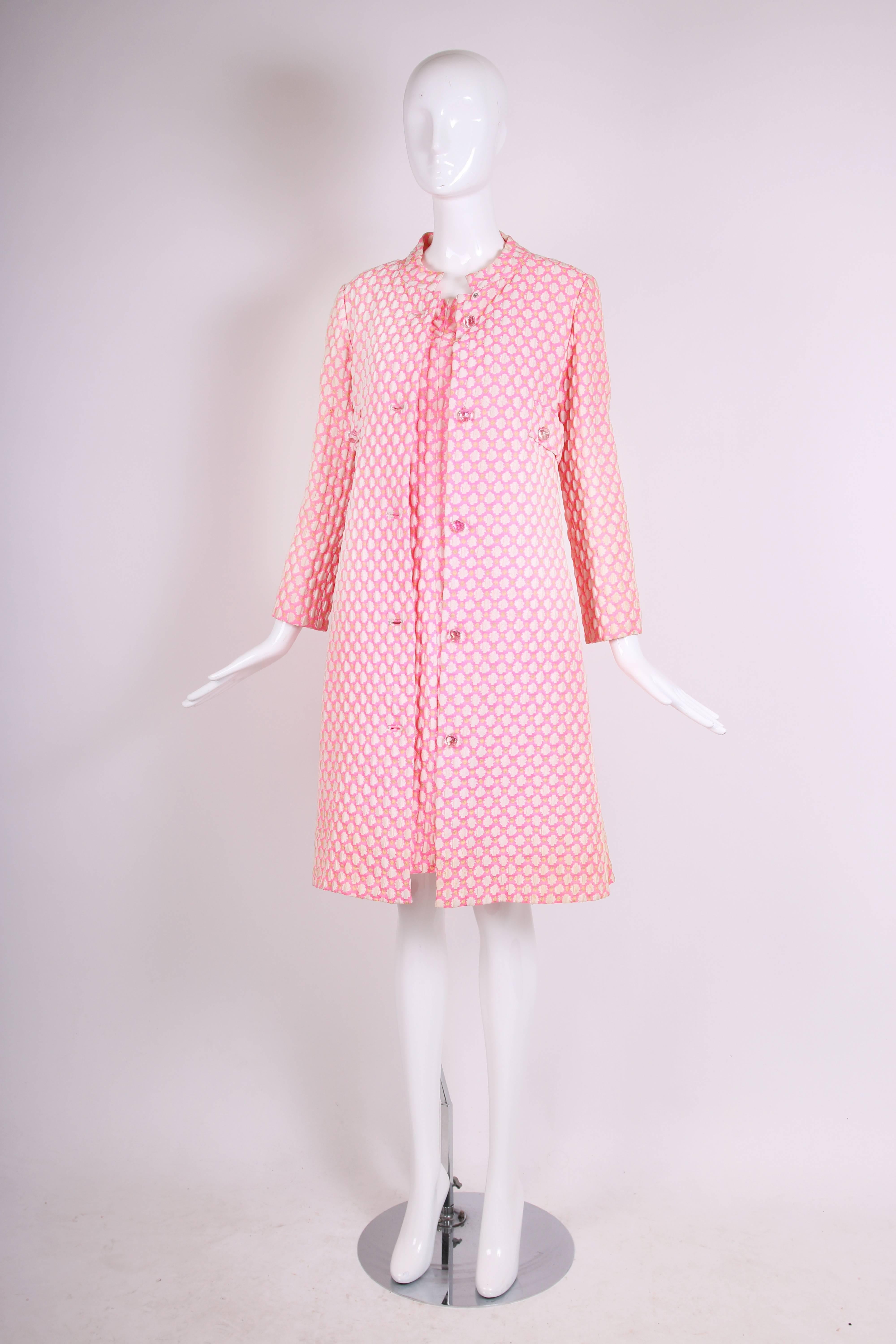 Women's 1960's Guy Laroche by Maria Carine Sleeveless Mod Knee-Length Shift Day Dress 