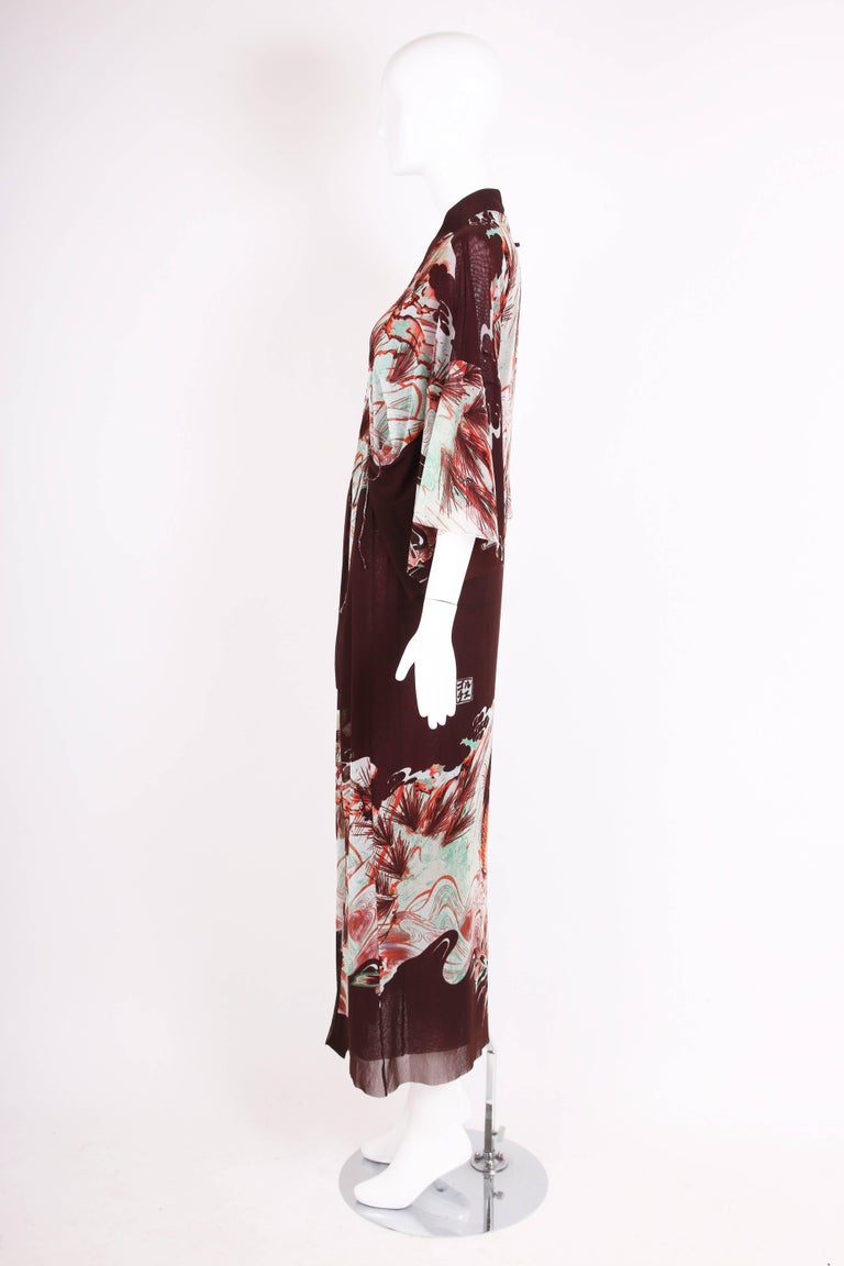Top Kimono En Mesh Jean Paul Gaultier - Collection Soleil Printemps 2005 - Taille S - Neuf Avec étiquettes