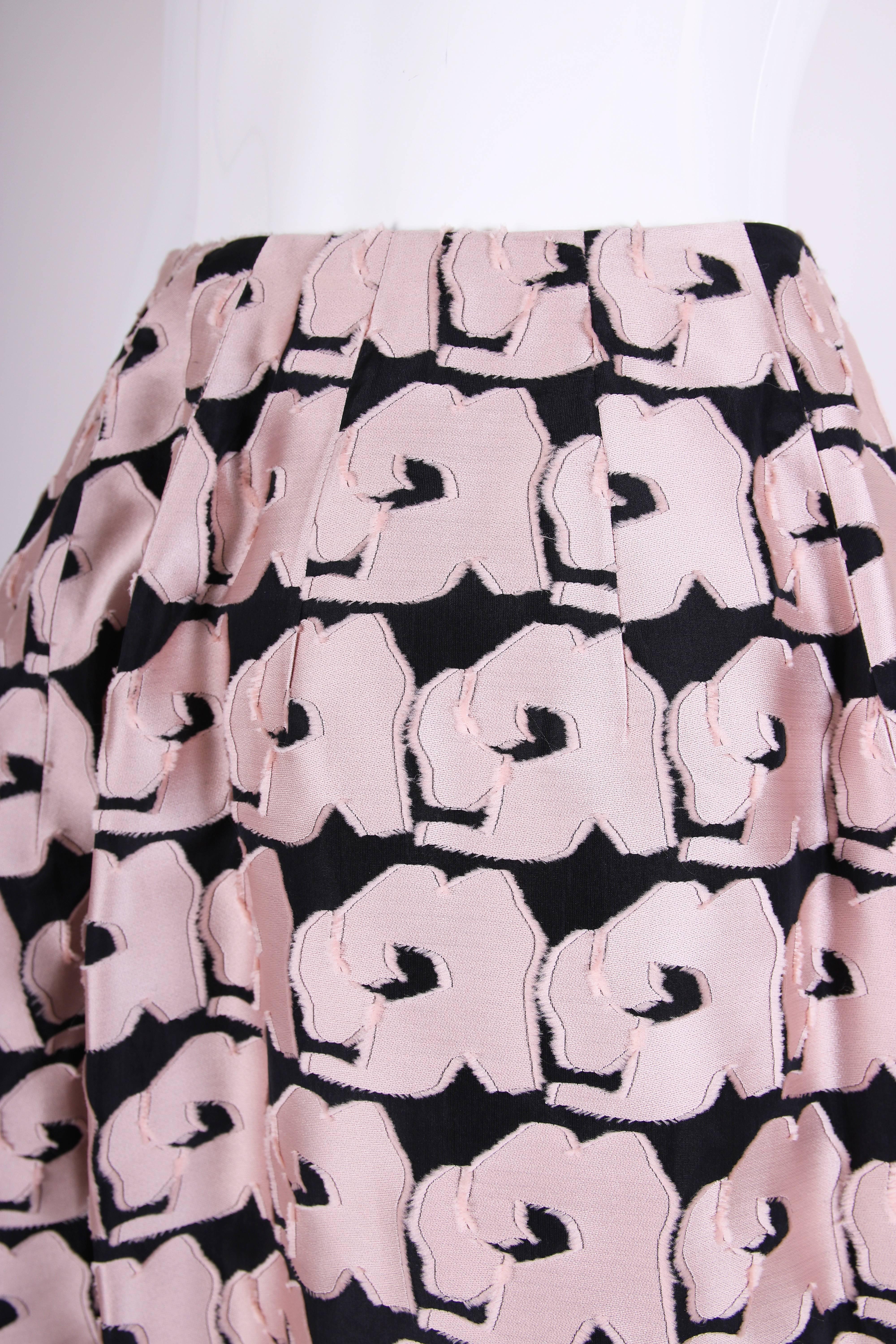 Women's 2013 Christian Dior by Raf Simons Silk Floral Voluminous Ball Skirt
