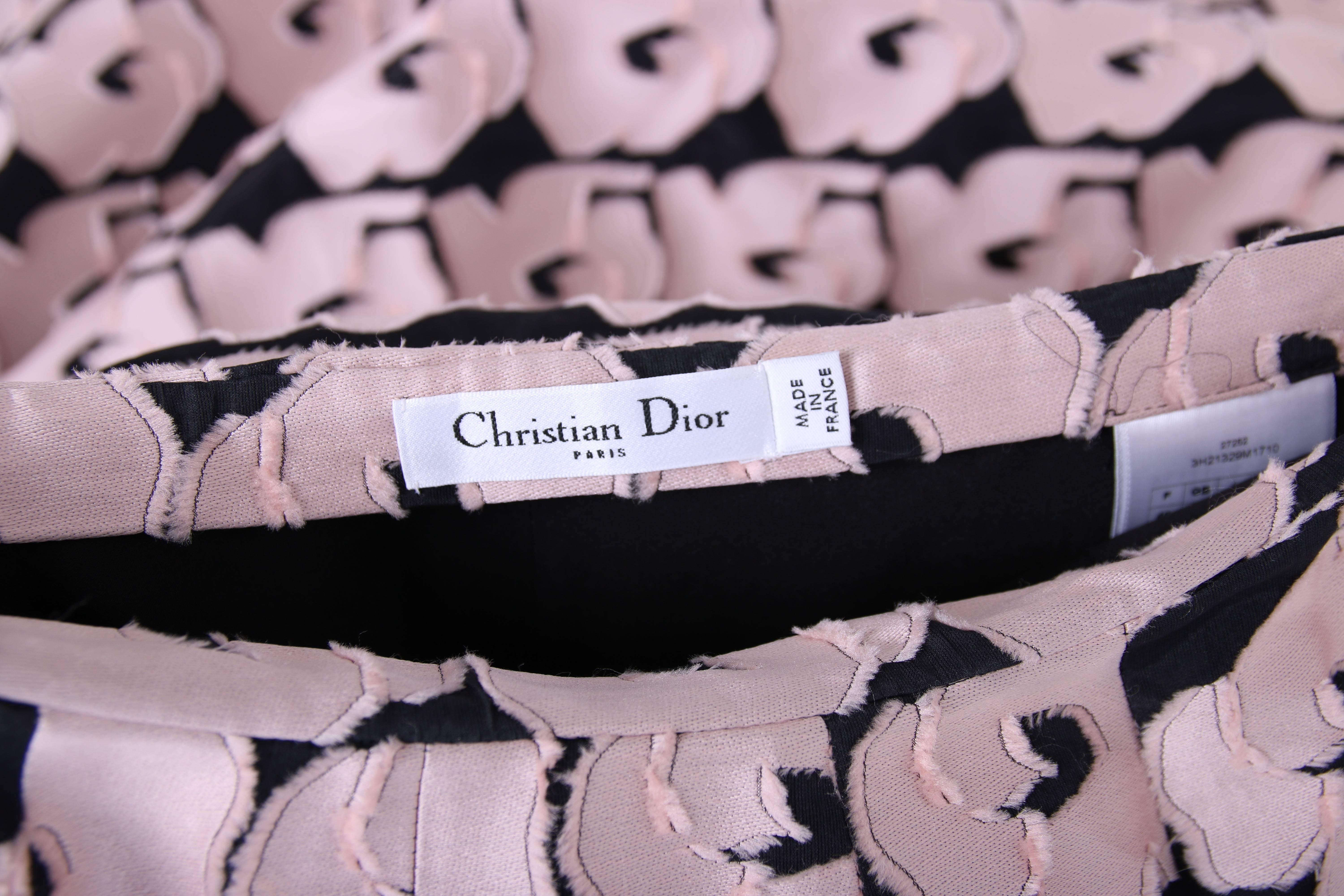 2013 Christian Dior by Raf Simons Silk Floral Voluminous Ball Skirt 1