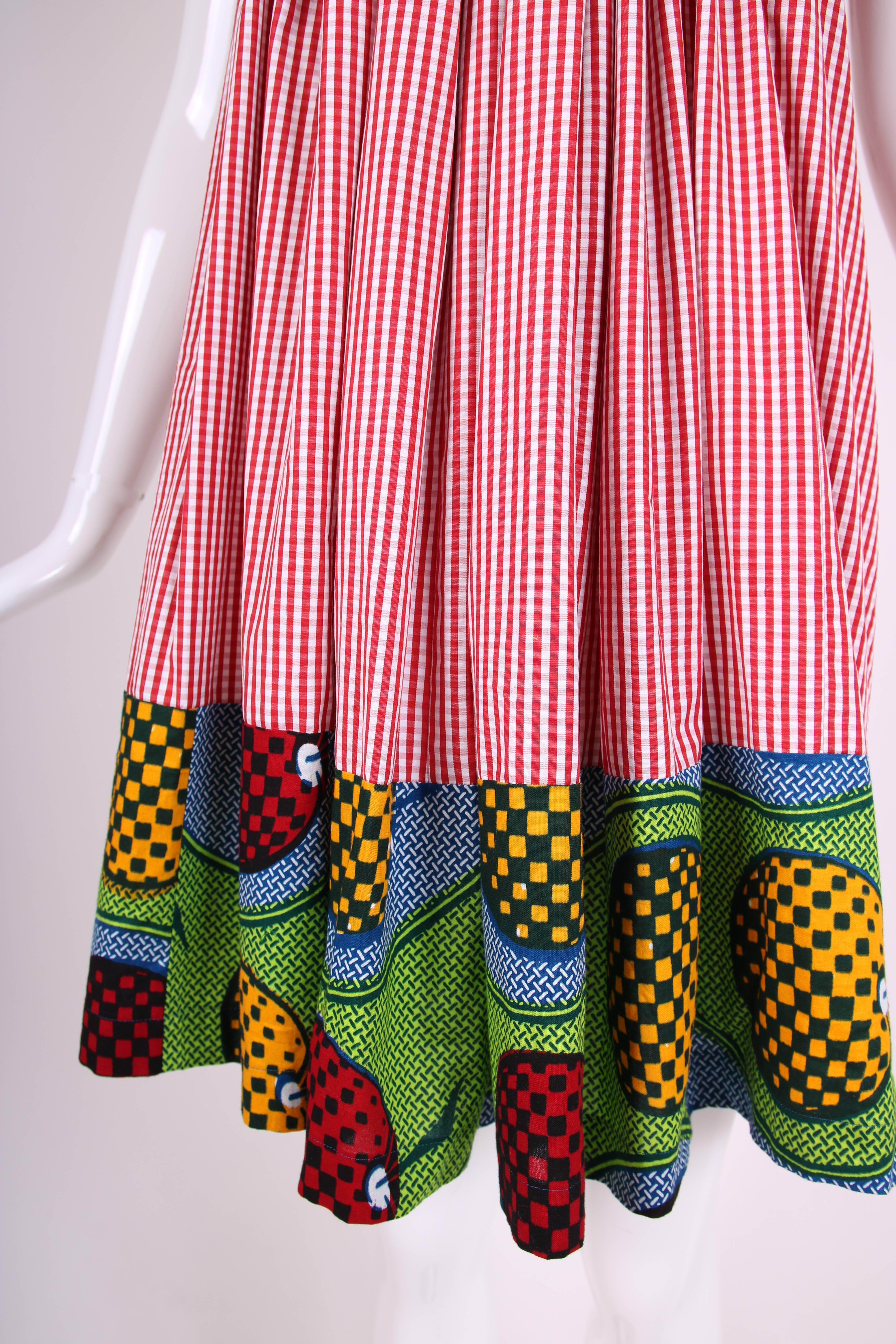 2007 Junya Watanabe for Comme des Garcons Sleeveless Hooded Print Dress In Excellent Condition In Studio City, CA