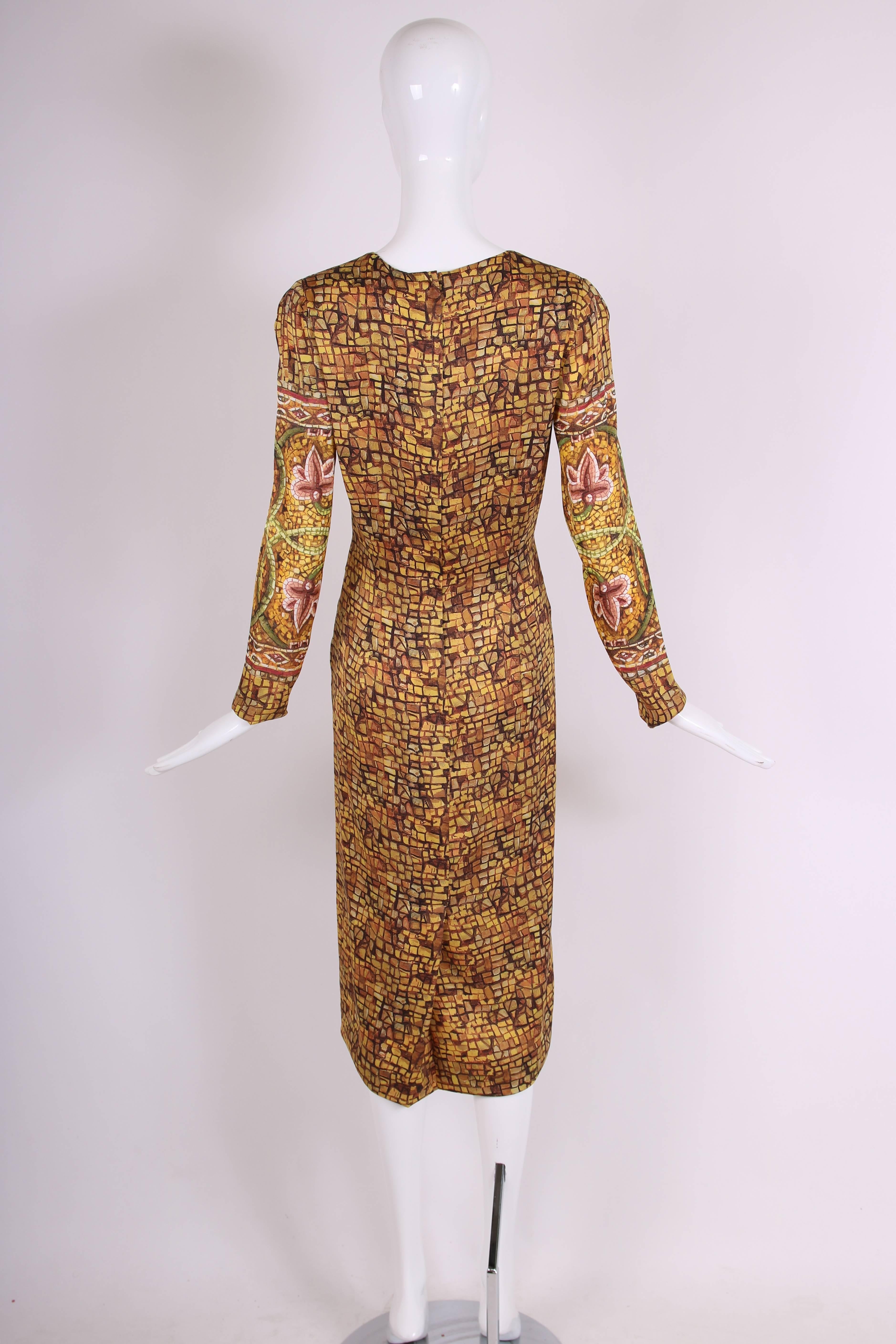 dolce and gabbana mosaic dress