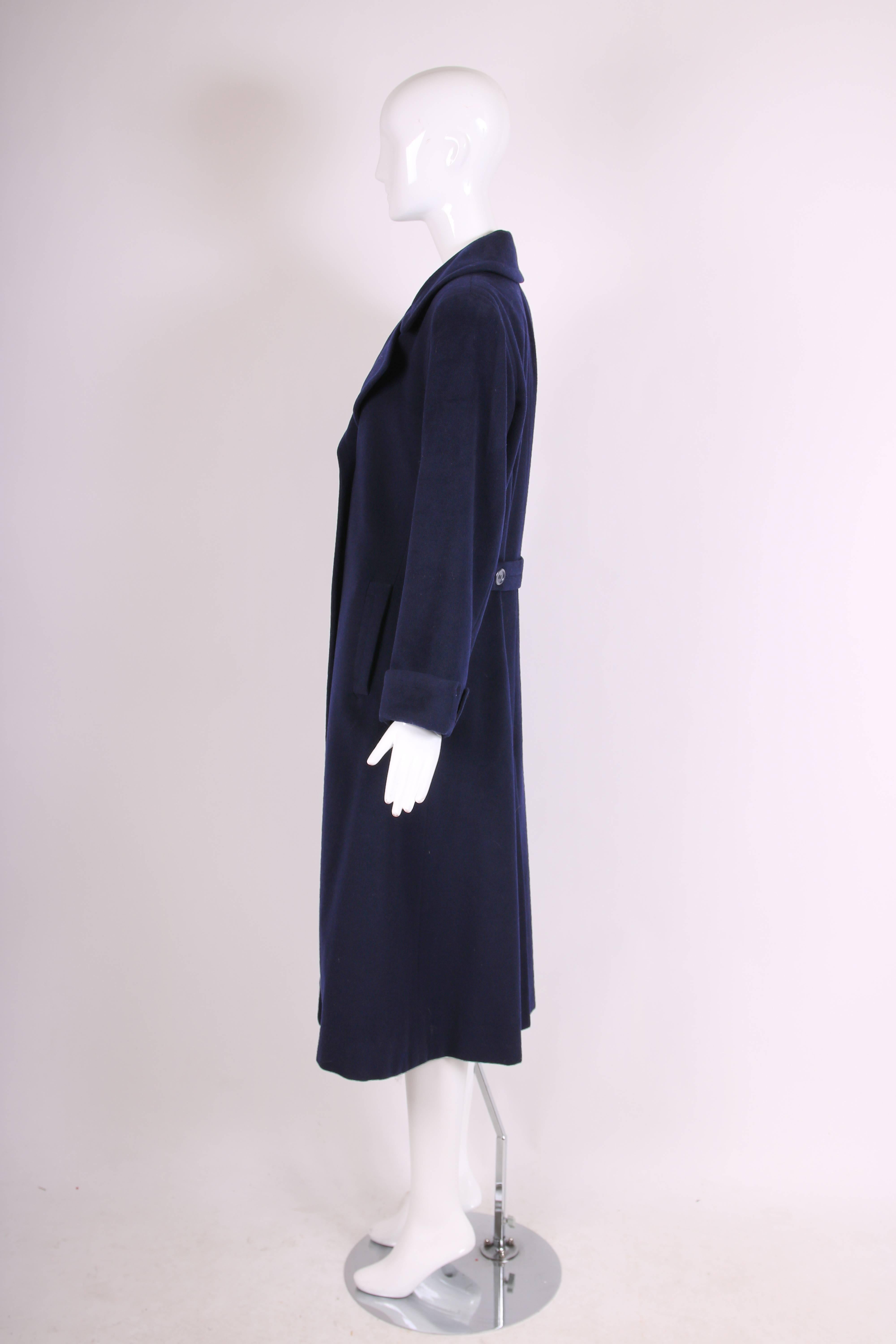 navy blue wool coat