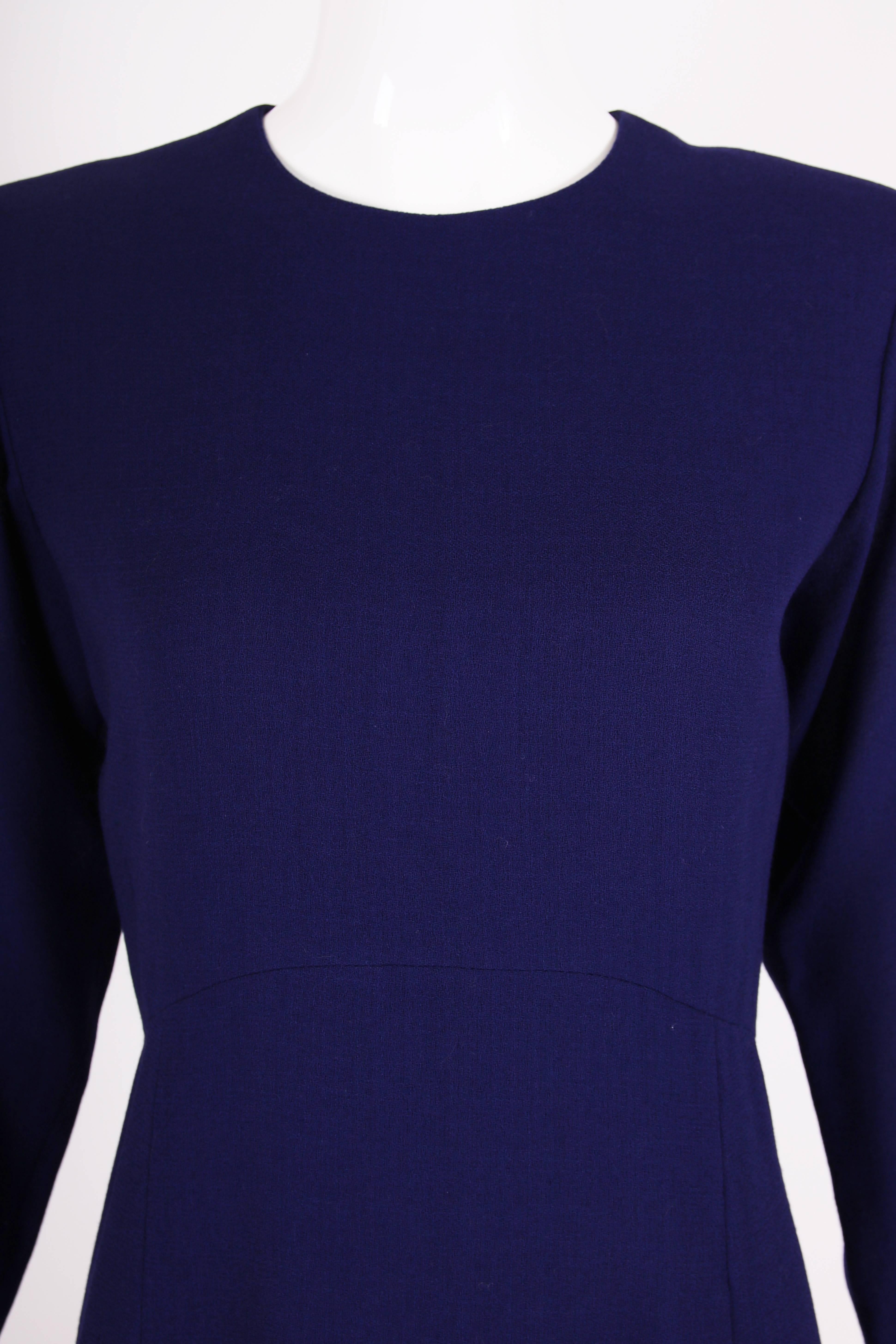 Black Yves Saint Laurent YSL Purple Knee-Length Day Dress For Sale