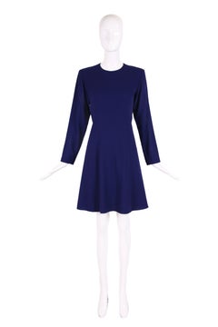 Yves Saint Laurent YSL Purple Knee-Length Day Dress