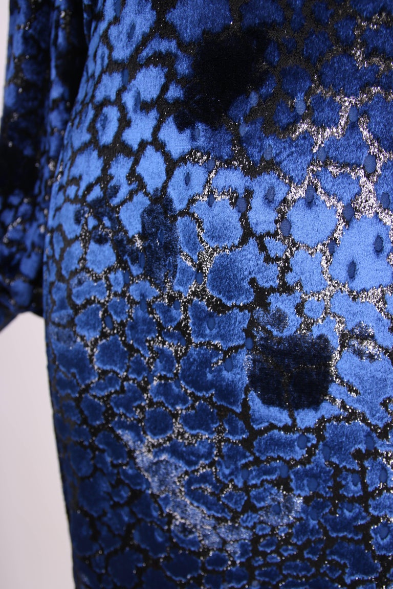 ANDRE LAUG vintage evening ball gown, 1970s Silk formal dress